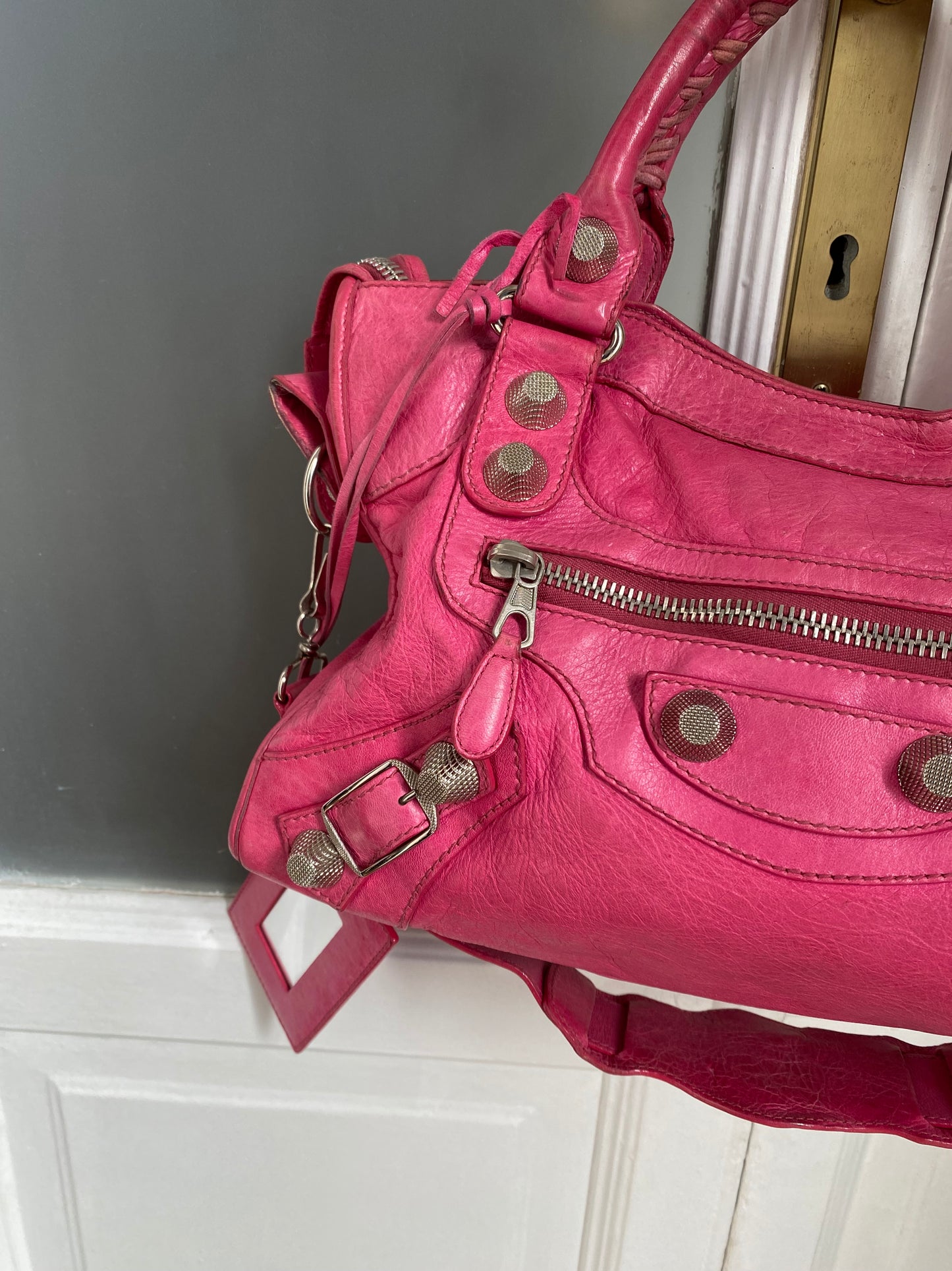 Balenciaga classic city sorbet pink