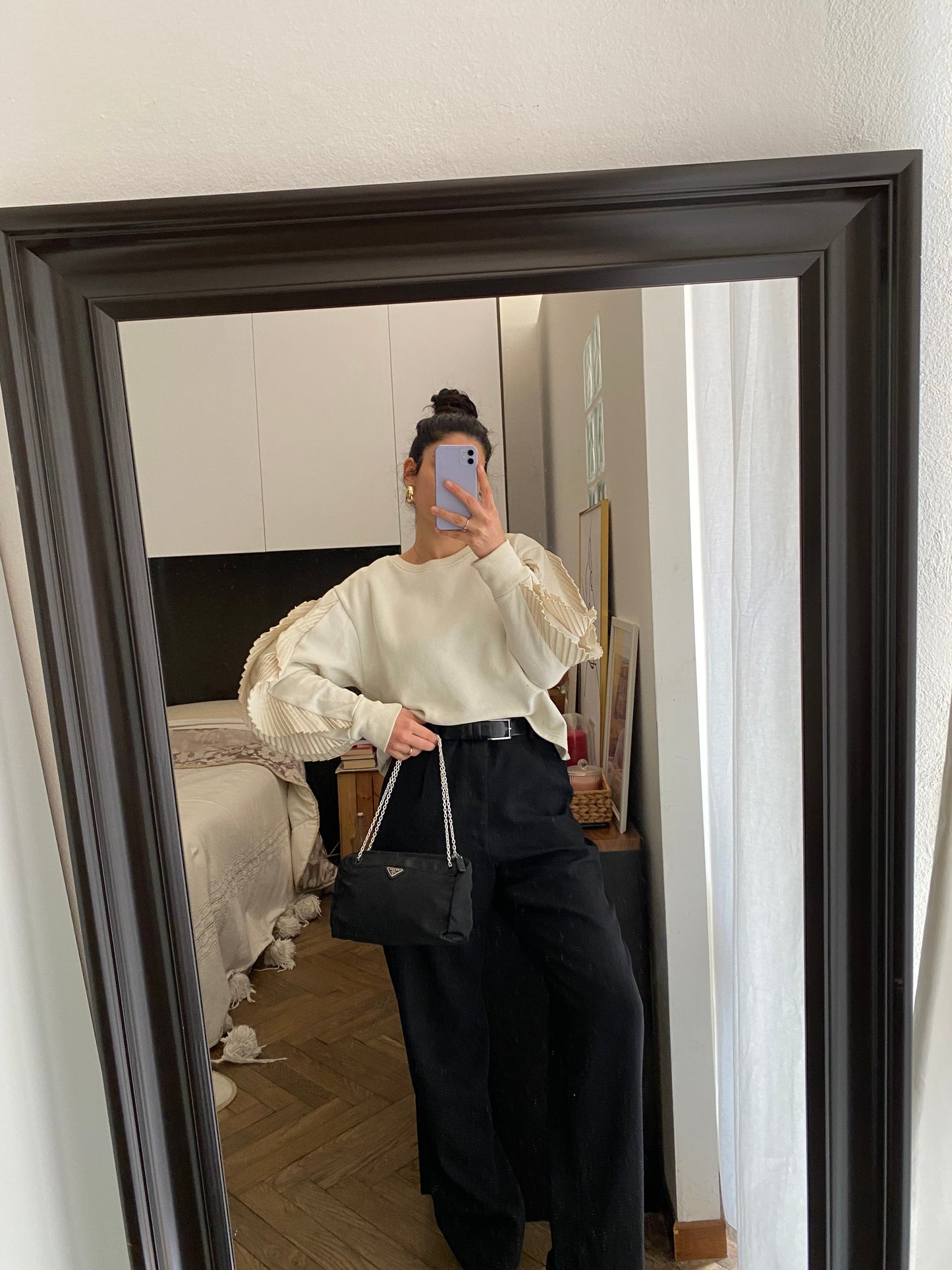 Prada Black Nylon Clutch