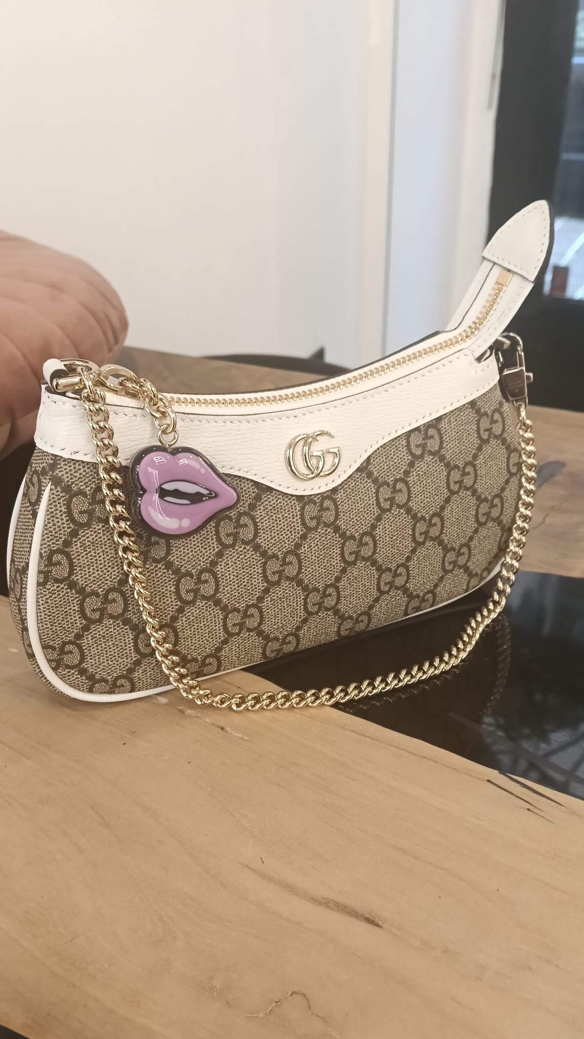 Gucci mini borsa ophidia lips