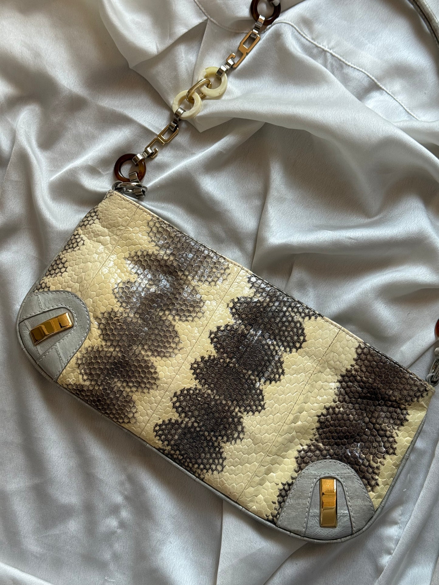 Dolce&Gabbana pochette pitone chain