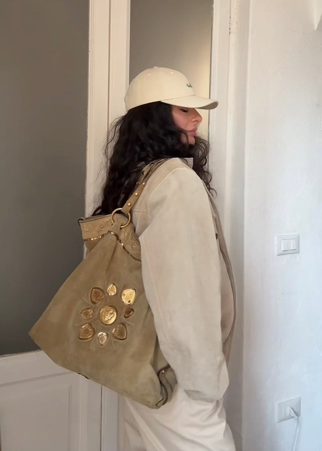 Gucci Irina tote in camoscio beige