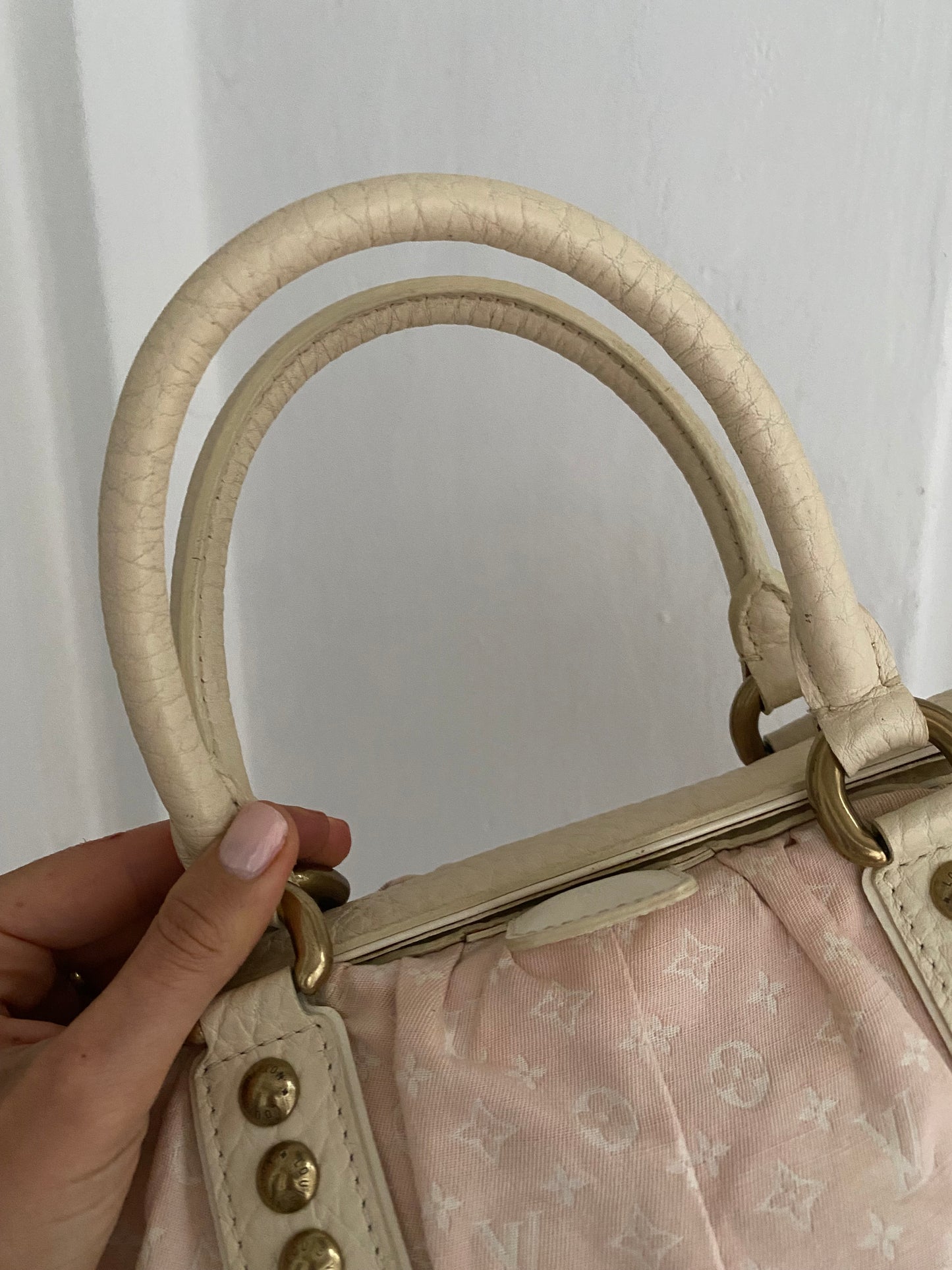 Louis Vuitton Mini Lin Trapeze PM pink denim