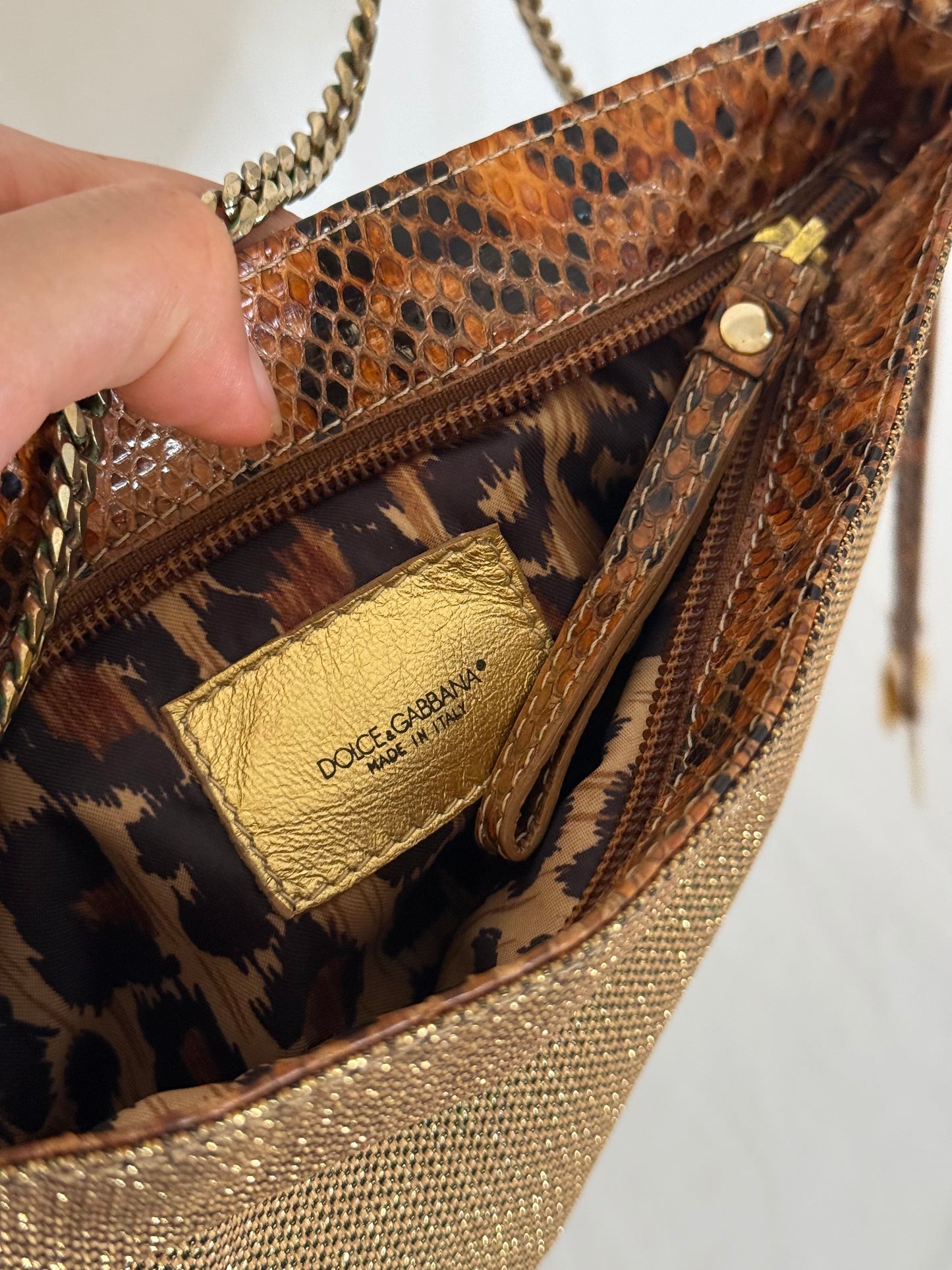 Dolce&Gabbana pochette oro
