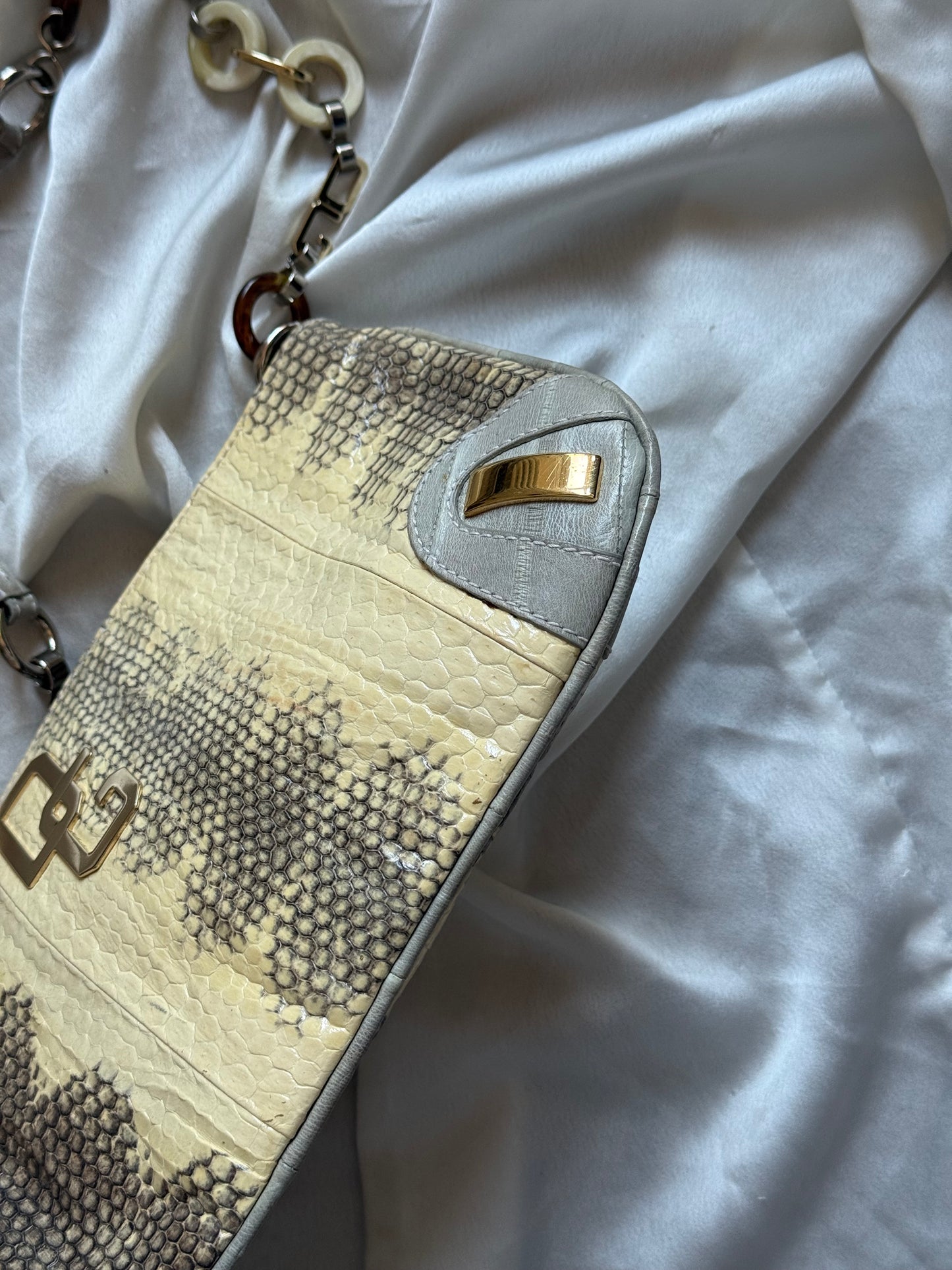 Dolce&Gabbana pochette pitone chain