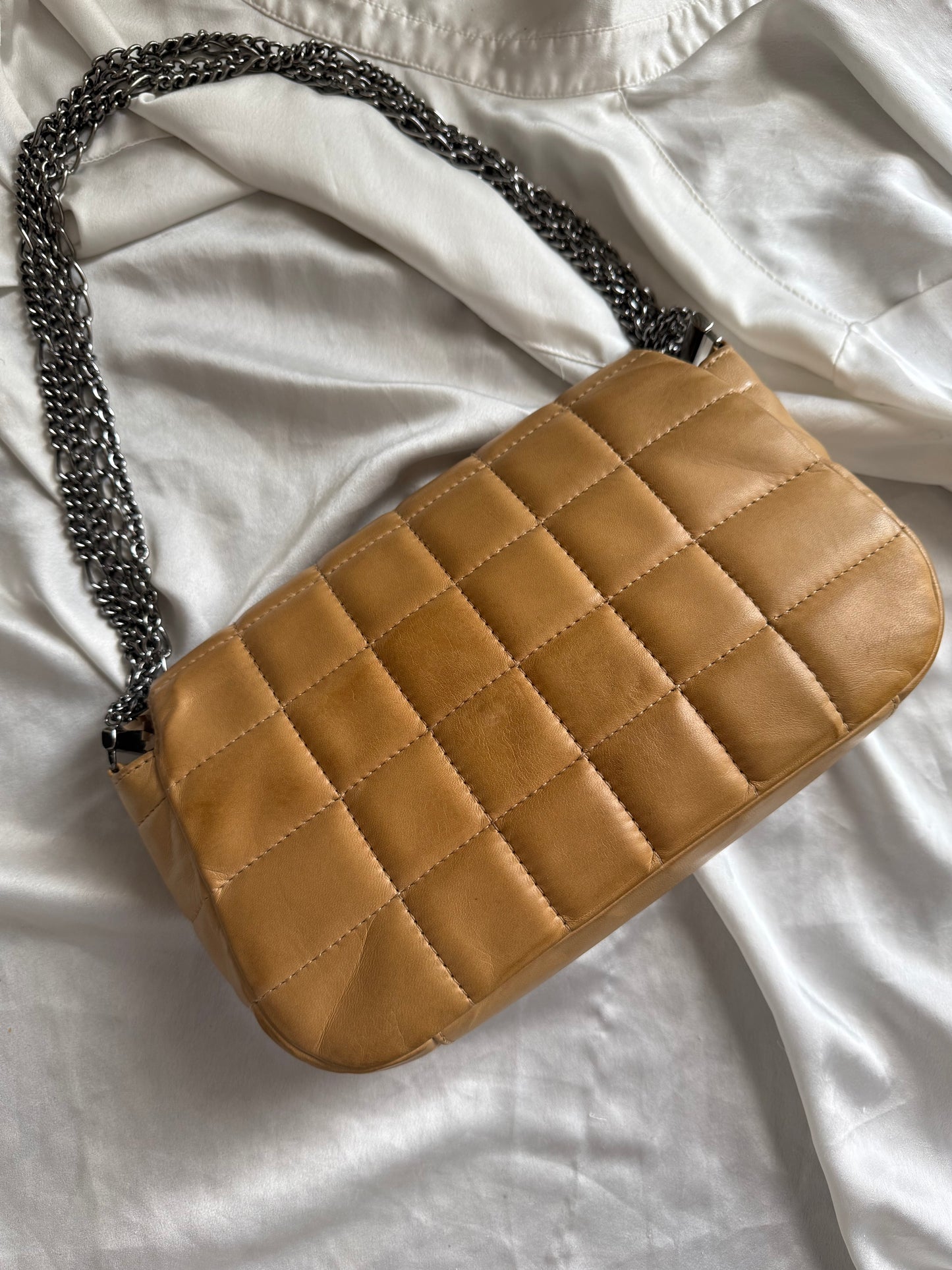 Chanel maxi chocolate bar 4 chains