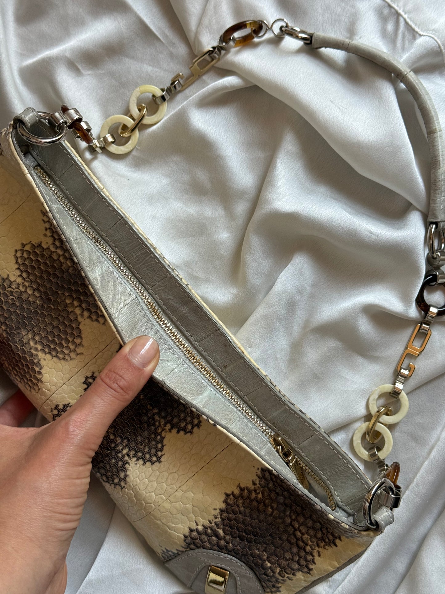 Dolce&Gabbana pochette pitone chain