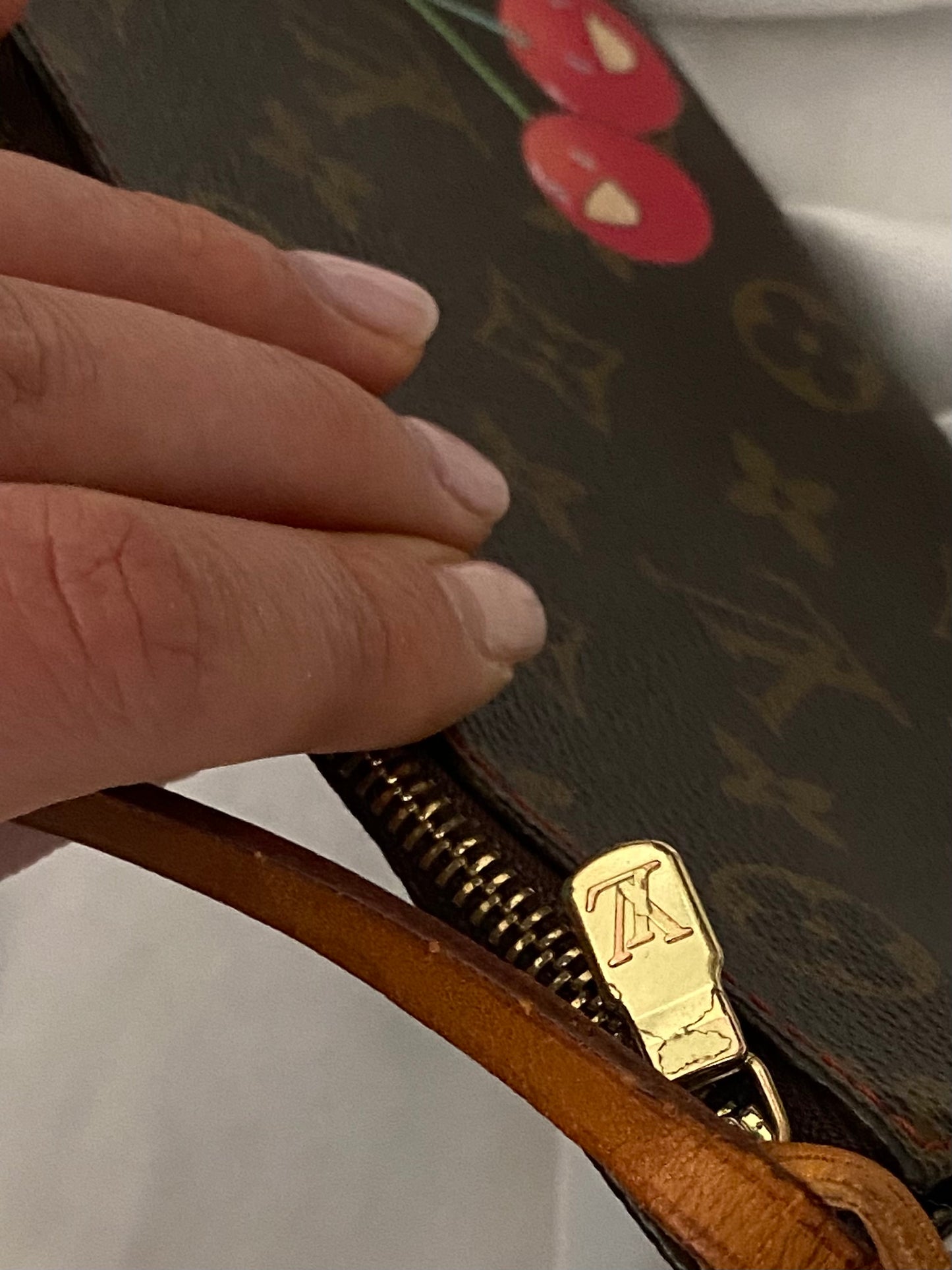 Louis Vuitton pouch accessoire cerises