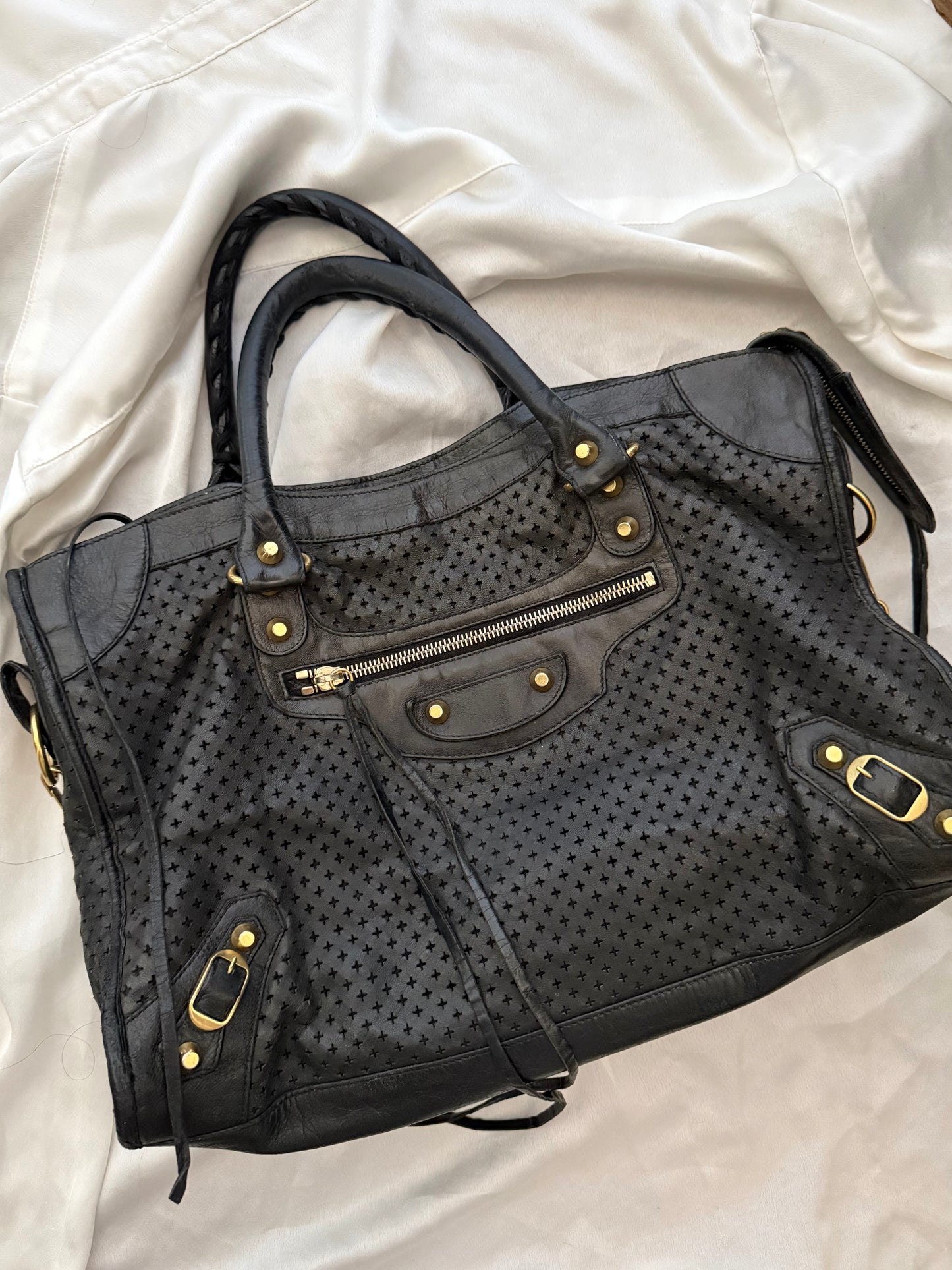Balenciaga city perforated black 2010