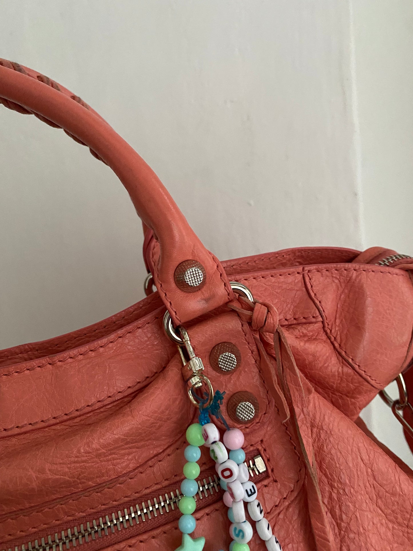 Balenciaga city rose azalea giant hw silver