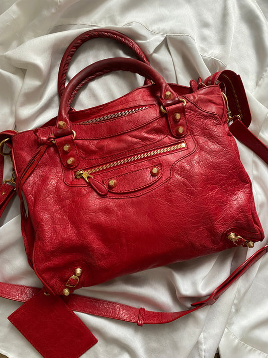 Balenciaga Velo rouge cardinal f/w 2013