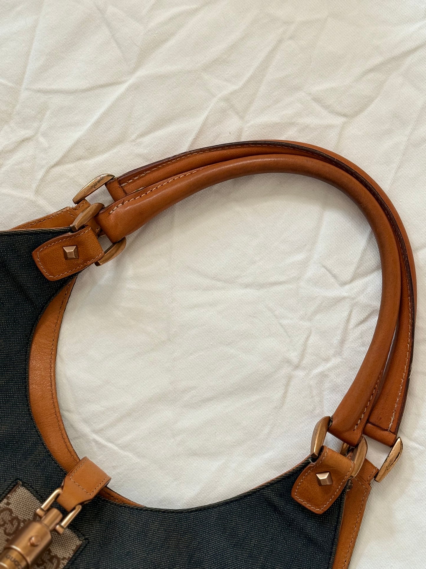 Gucci bardot denim