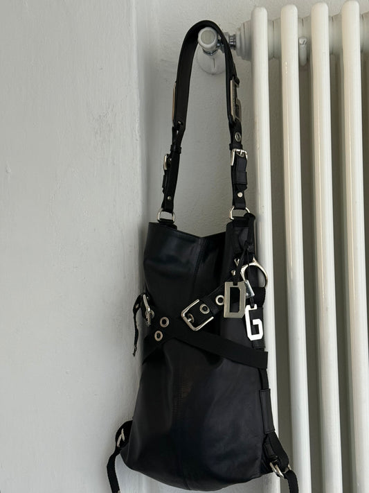 Dolce&Gabbana parachute bag black satchel f/w 2003
