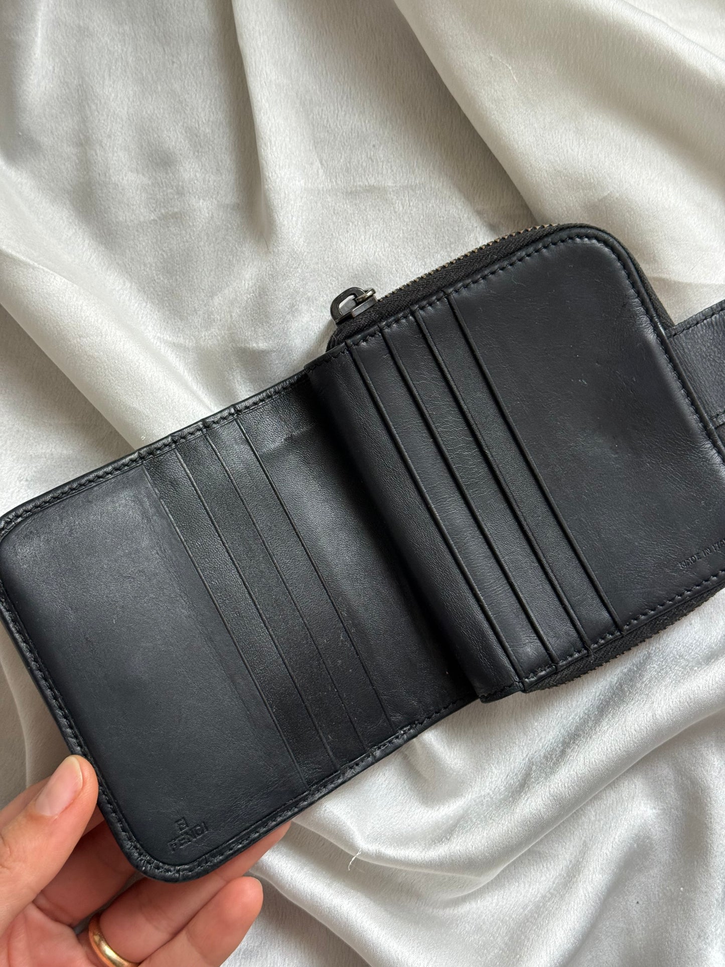 Fendi portafoglio zucchino small rounded