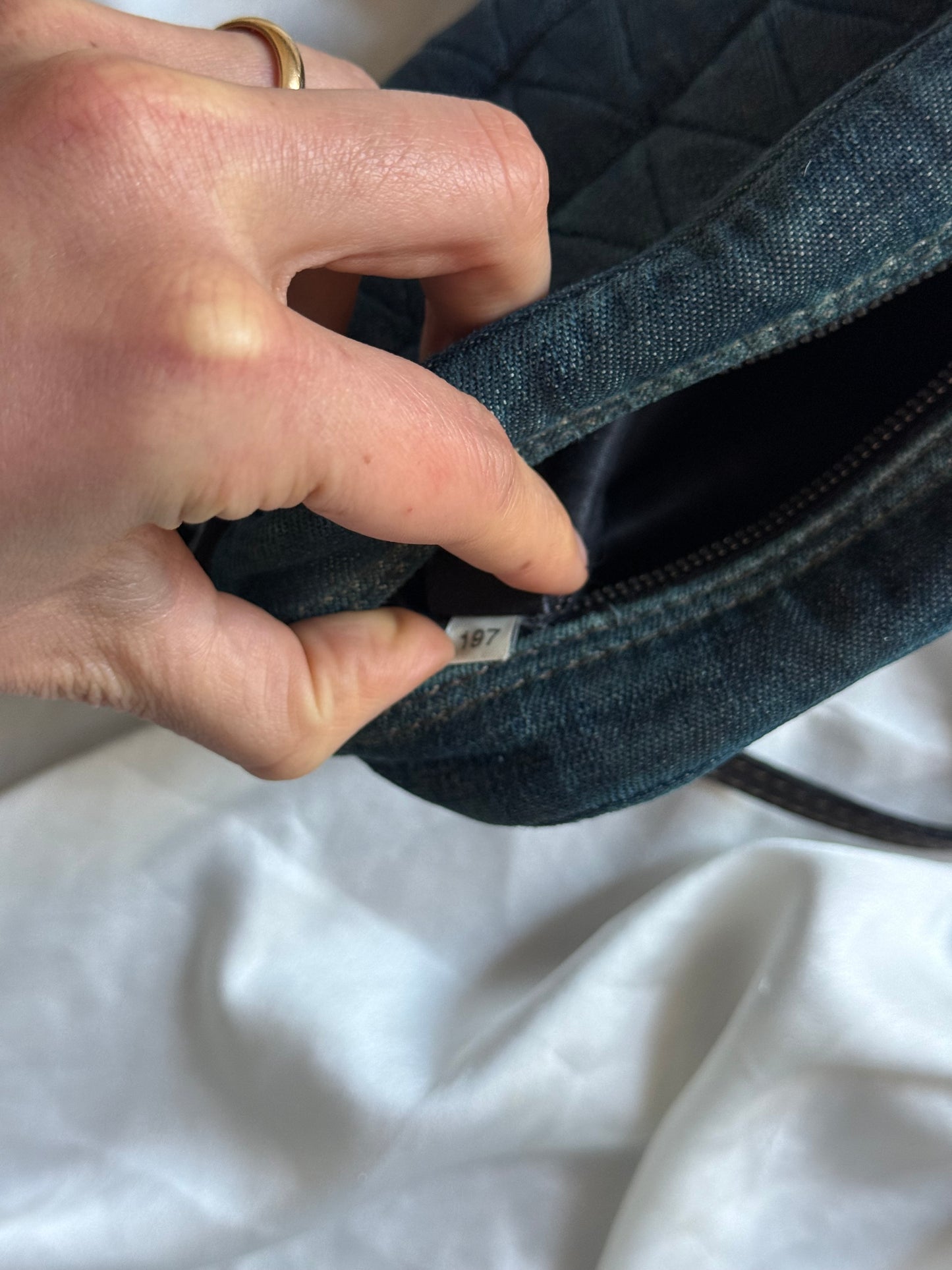 Miu Miu pochette denim
