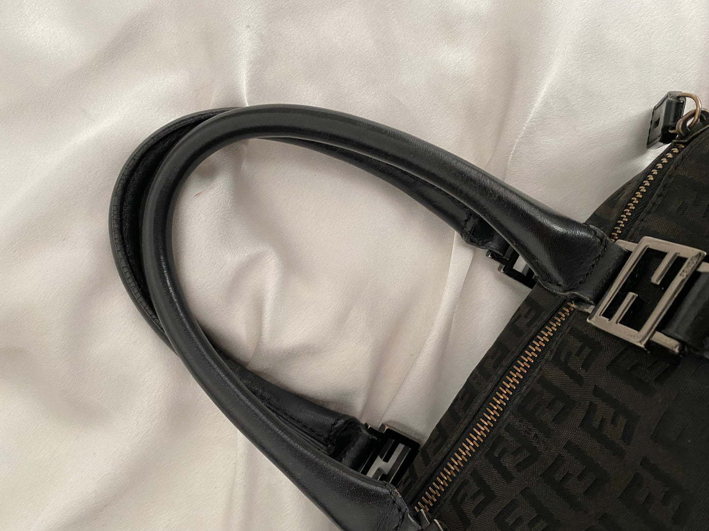 Fendi calfskin zucchini boston small