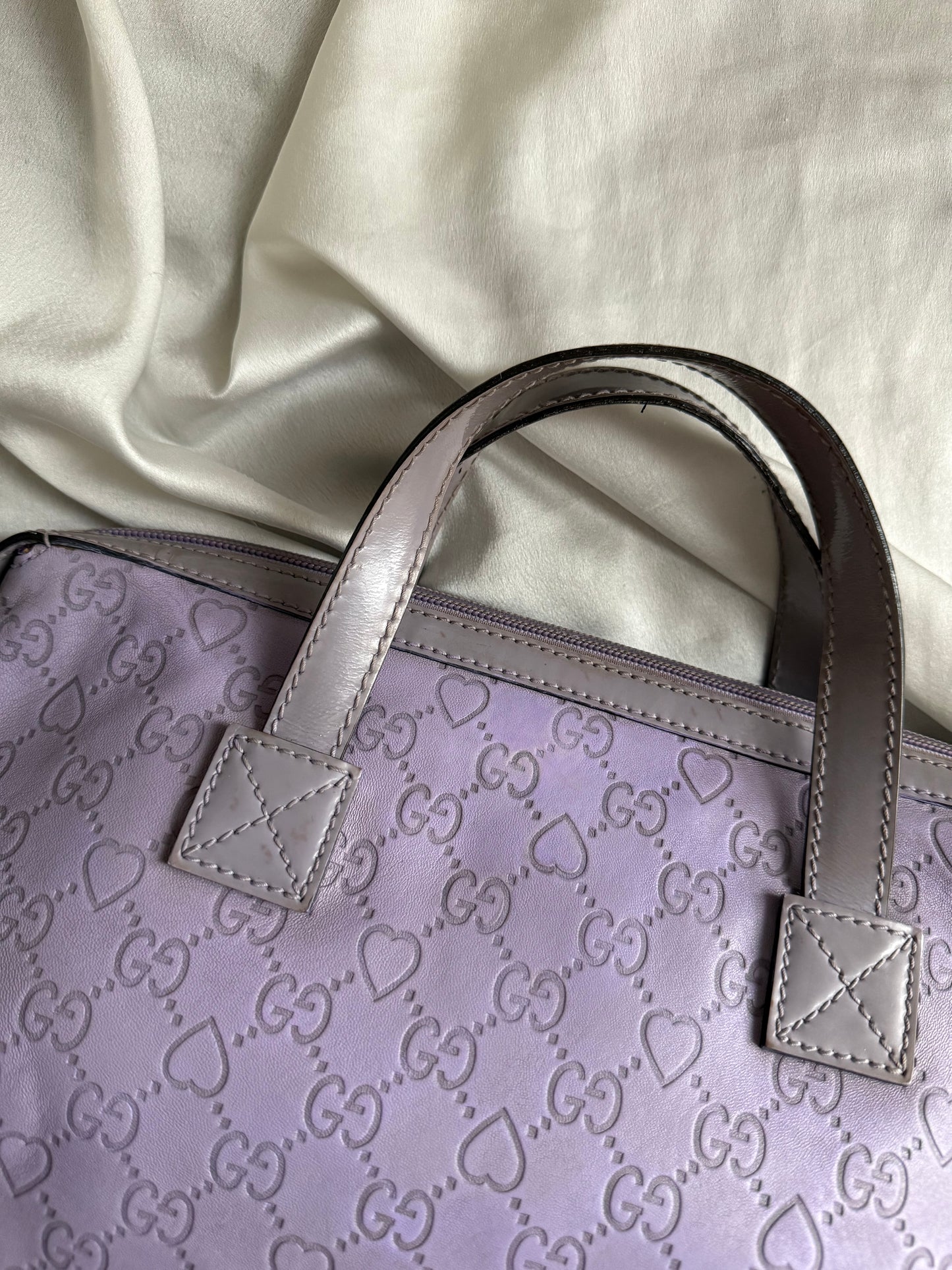 Gucci bowling lilac heart monogram