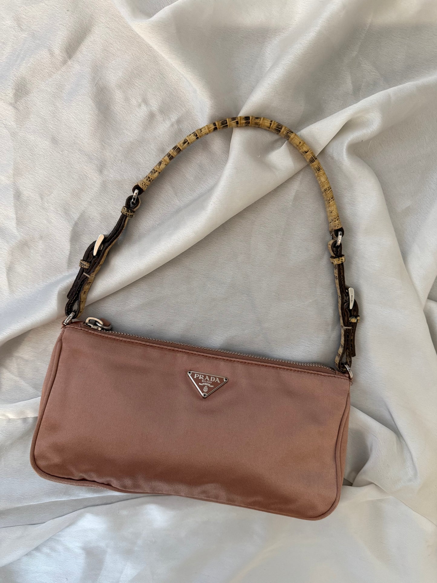 Prada hobo 2002 seta e pitone