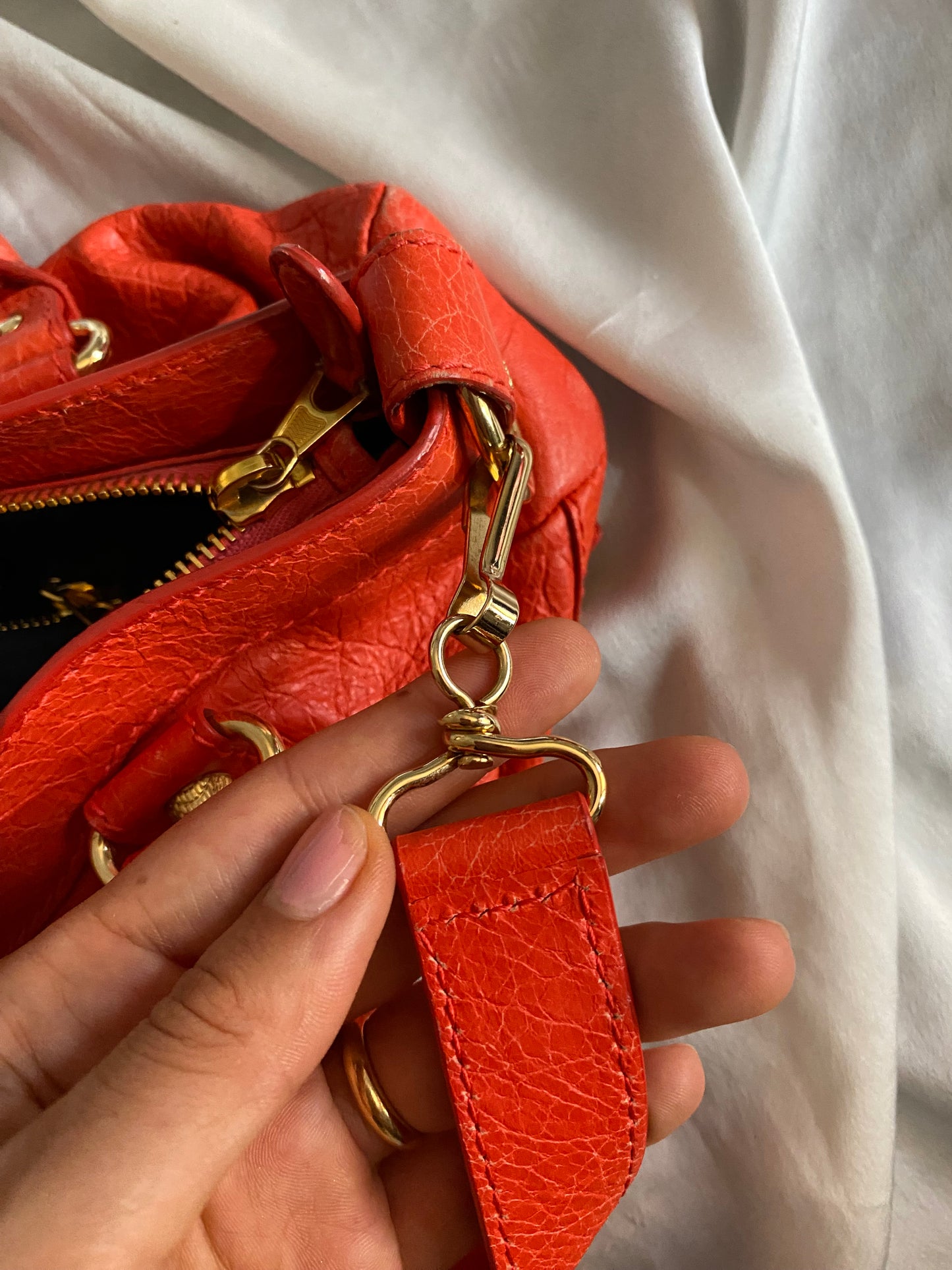 Balenciaga first rose corail ss 2013