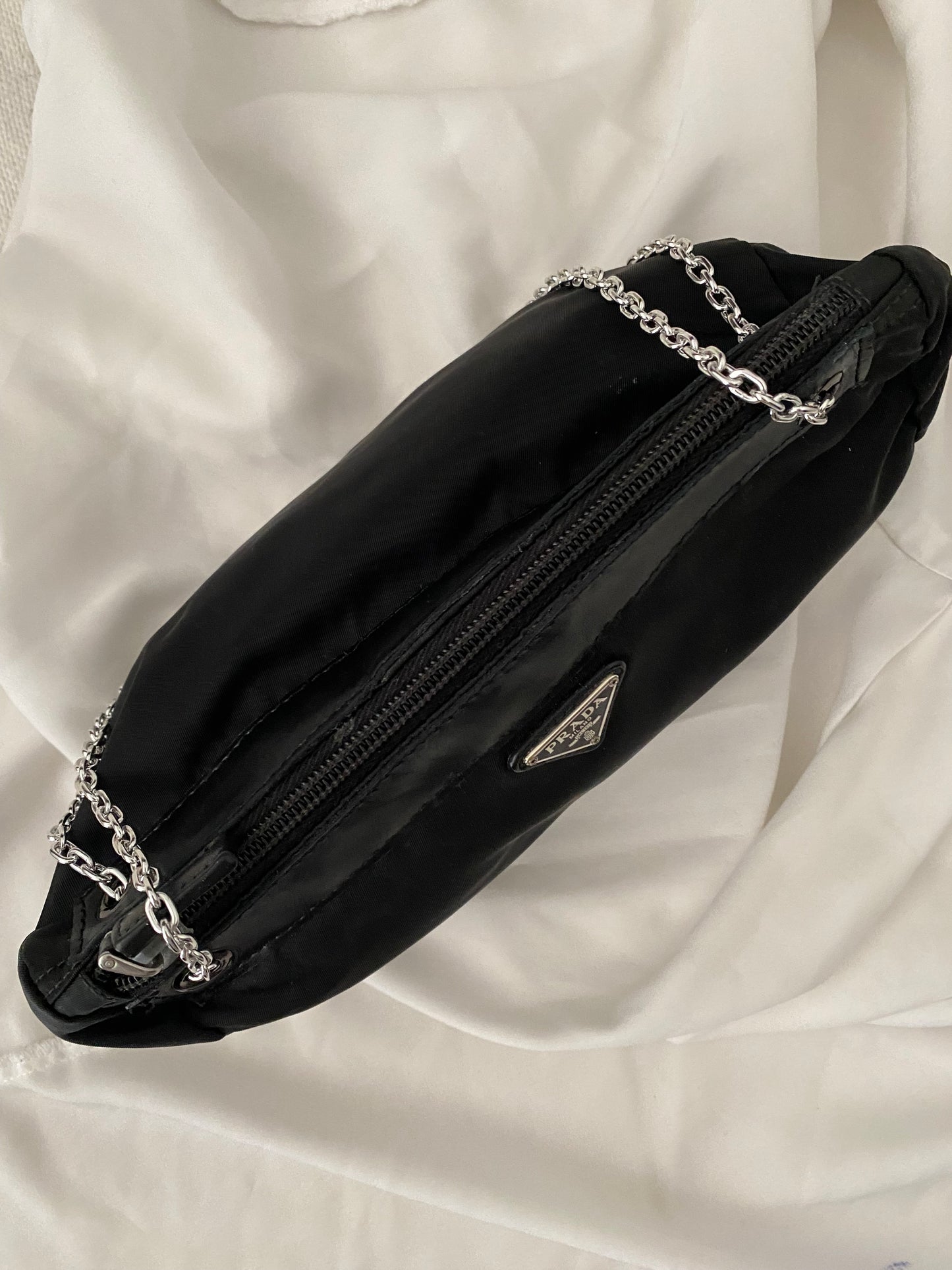 Prada Black Nylon Clutch