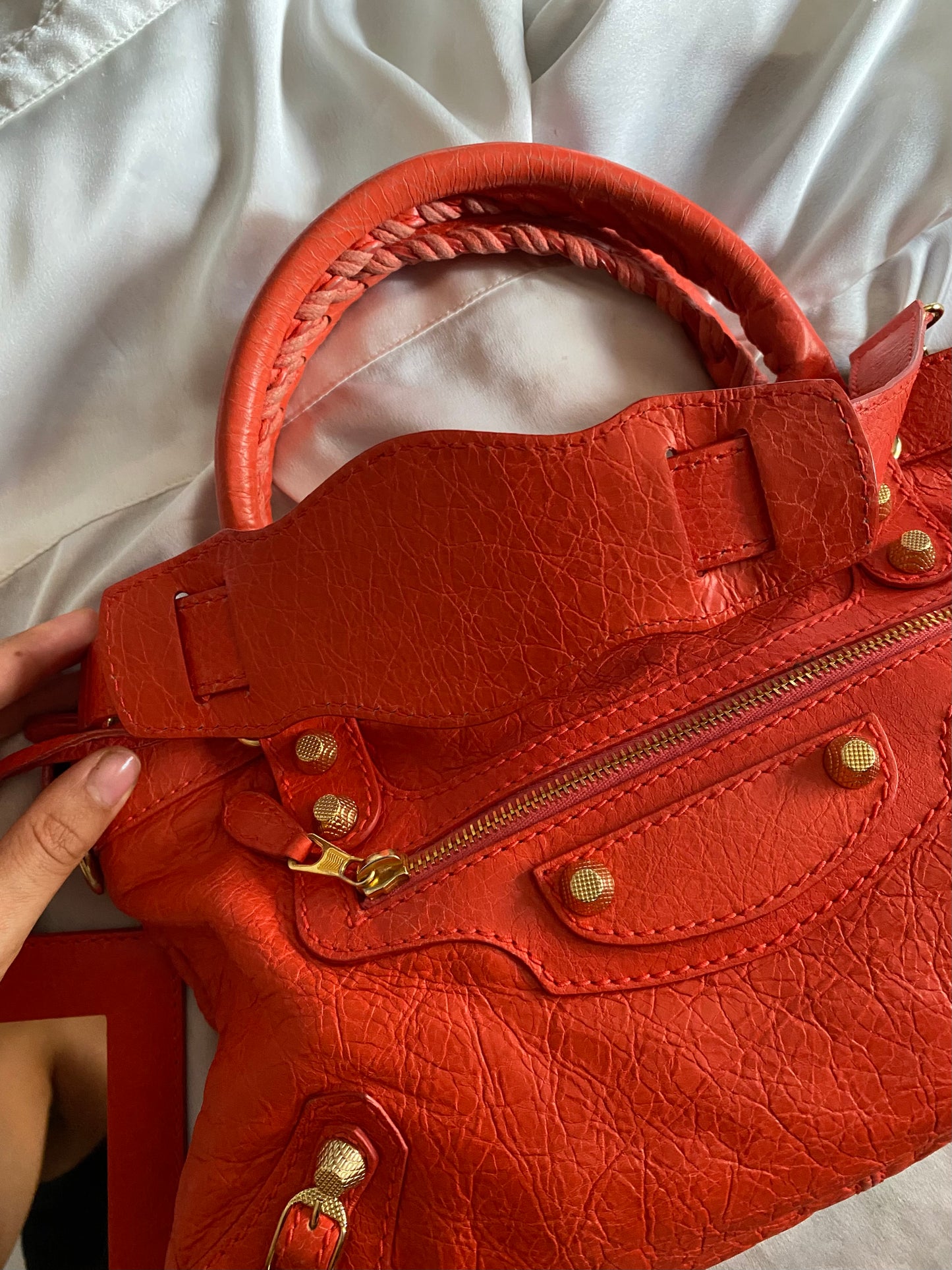 Balenciaga first rose corail ss 2013