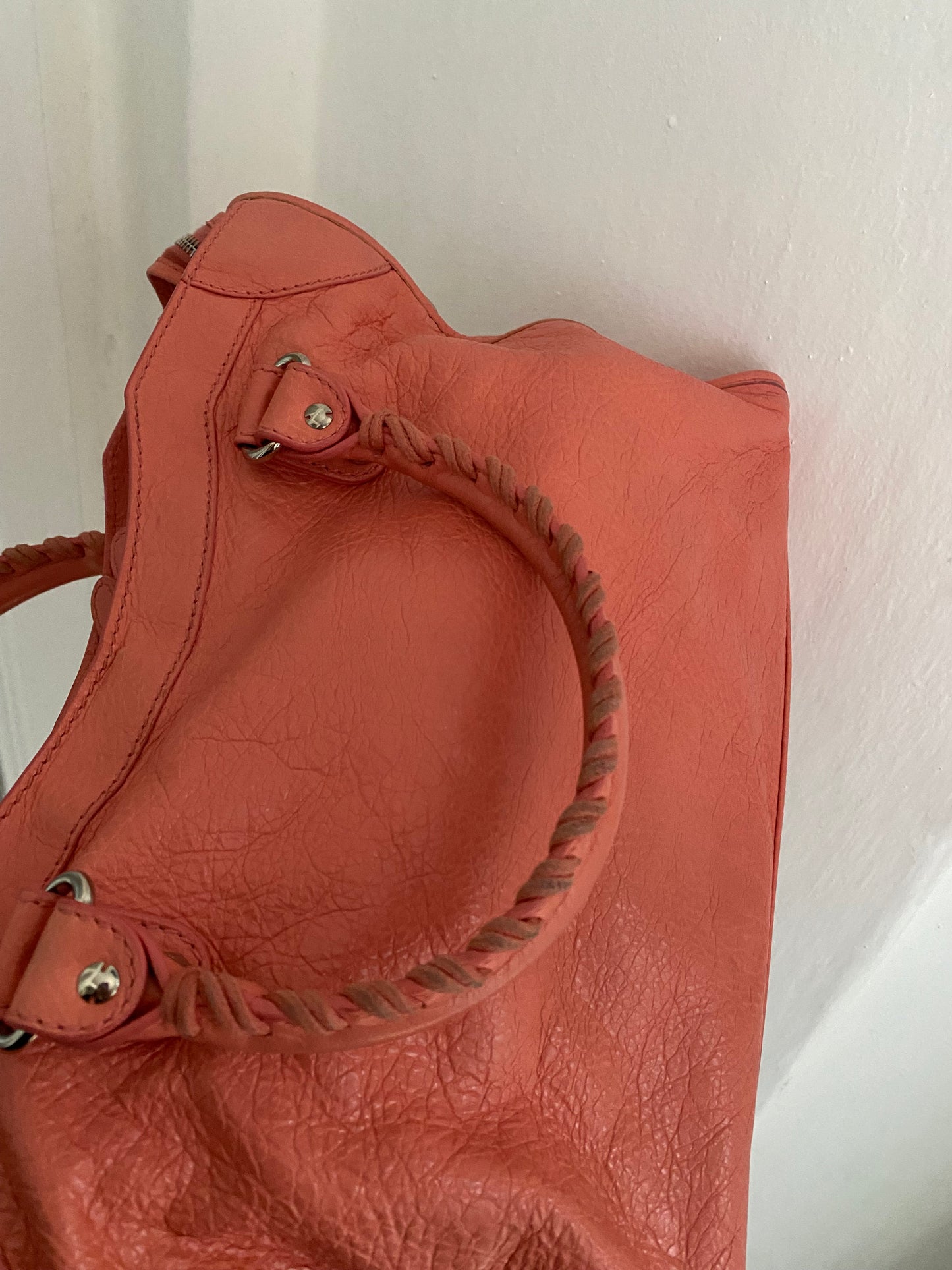 Balenciaga city rose azalea giant hw silver