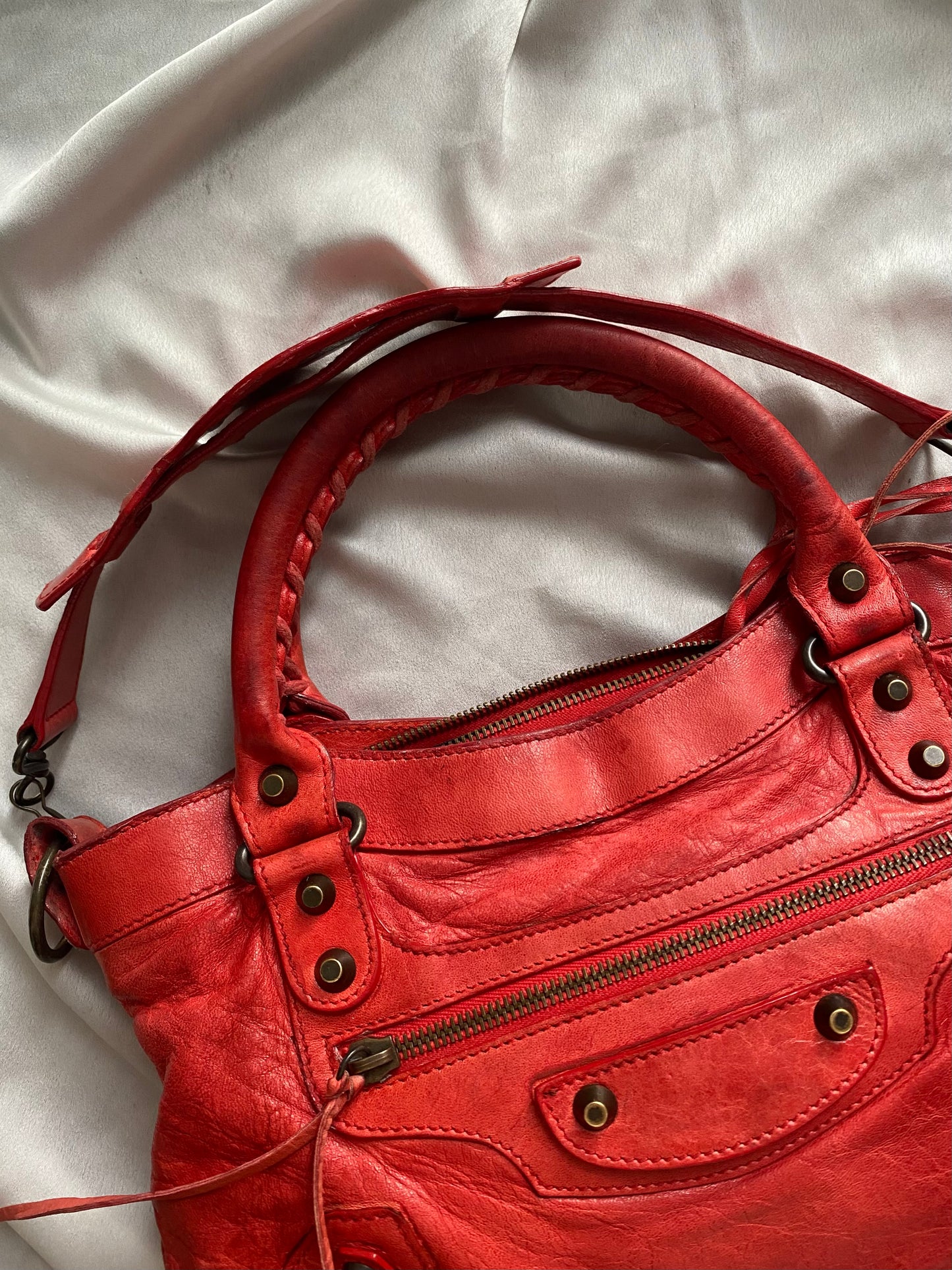 Balenciaga first cherry red