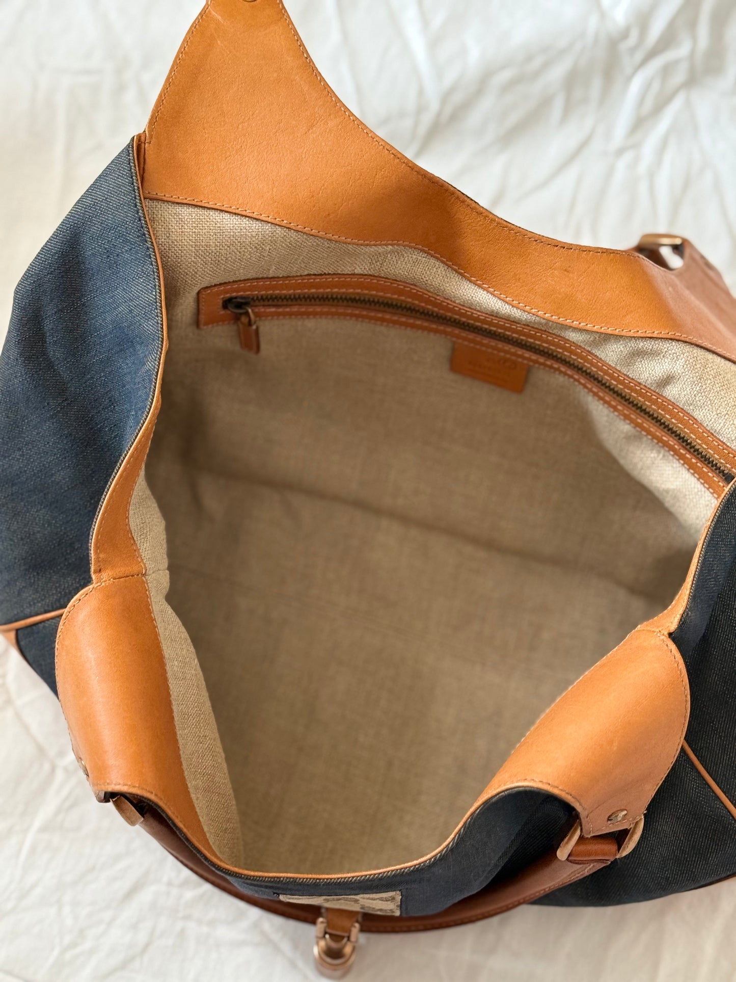 Gucci bardot denim