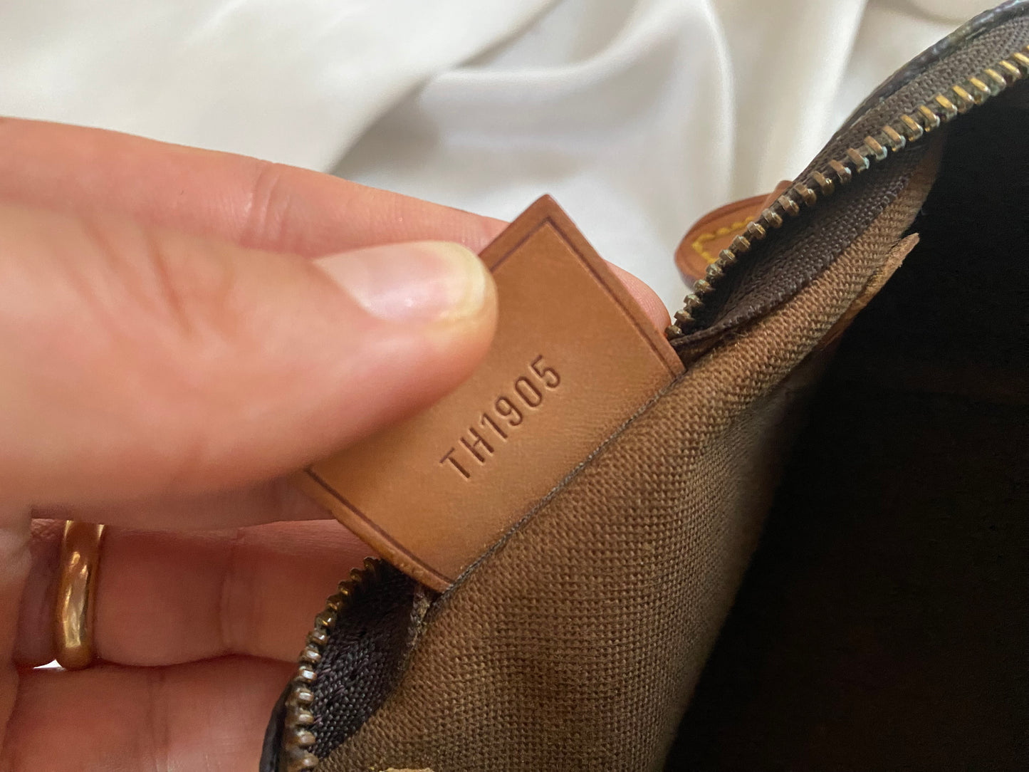 Louis Vuitton Nano Speedy monogram with shoulder strap