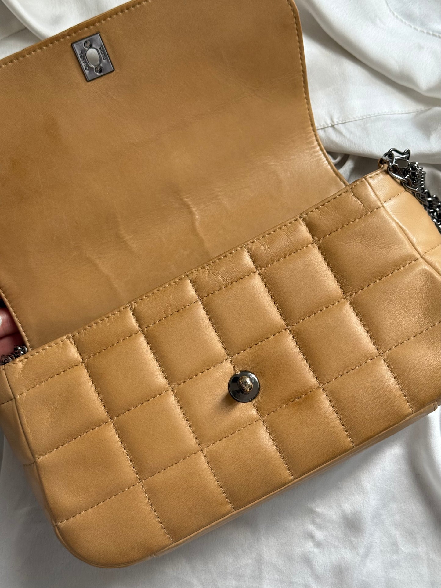 Chanel maxi chocolate bar 4 chains