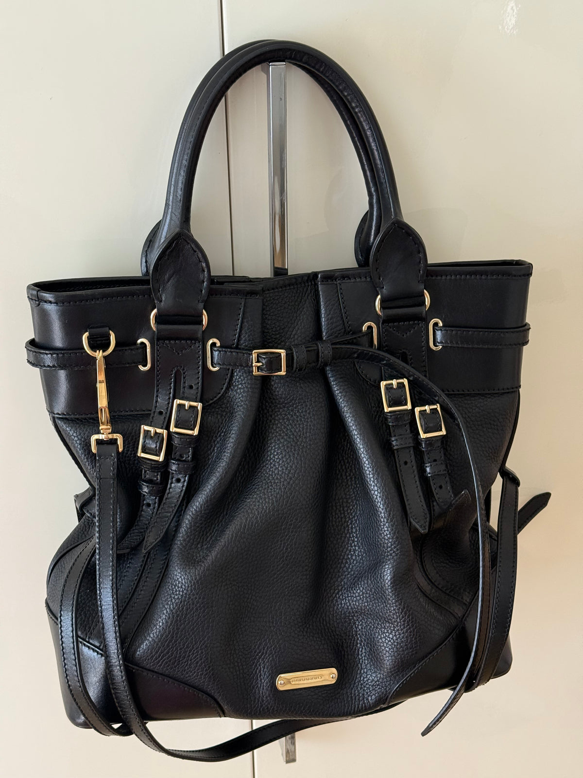 Burberry Bridle Whipstitch black