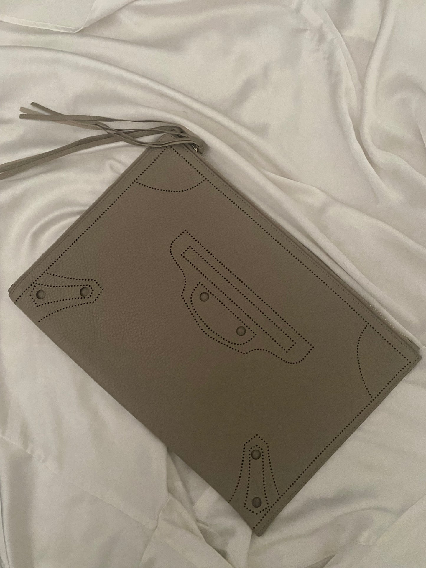 Balenciaga City blackout clutch bag