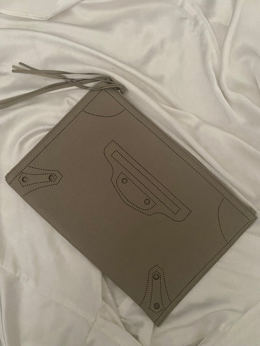 Balenciaga City blackout clutch bag