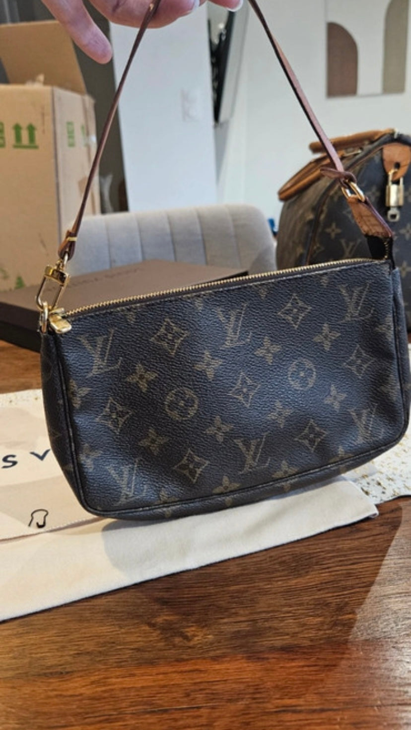 Louis Vuitton accessory clutch bag with dustbag
