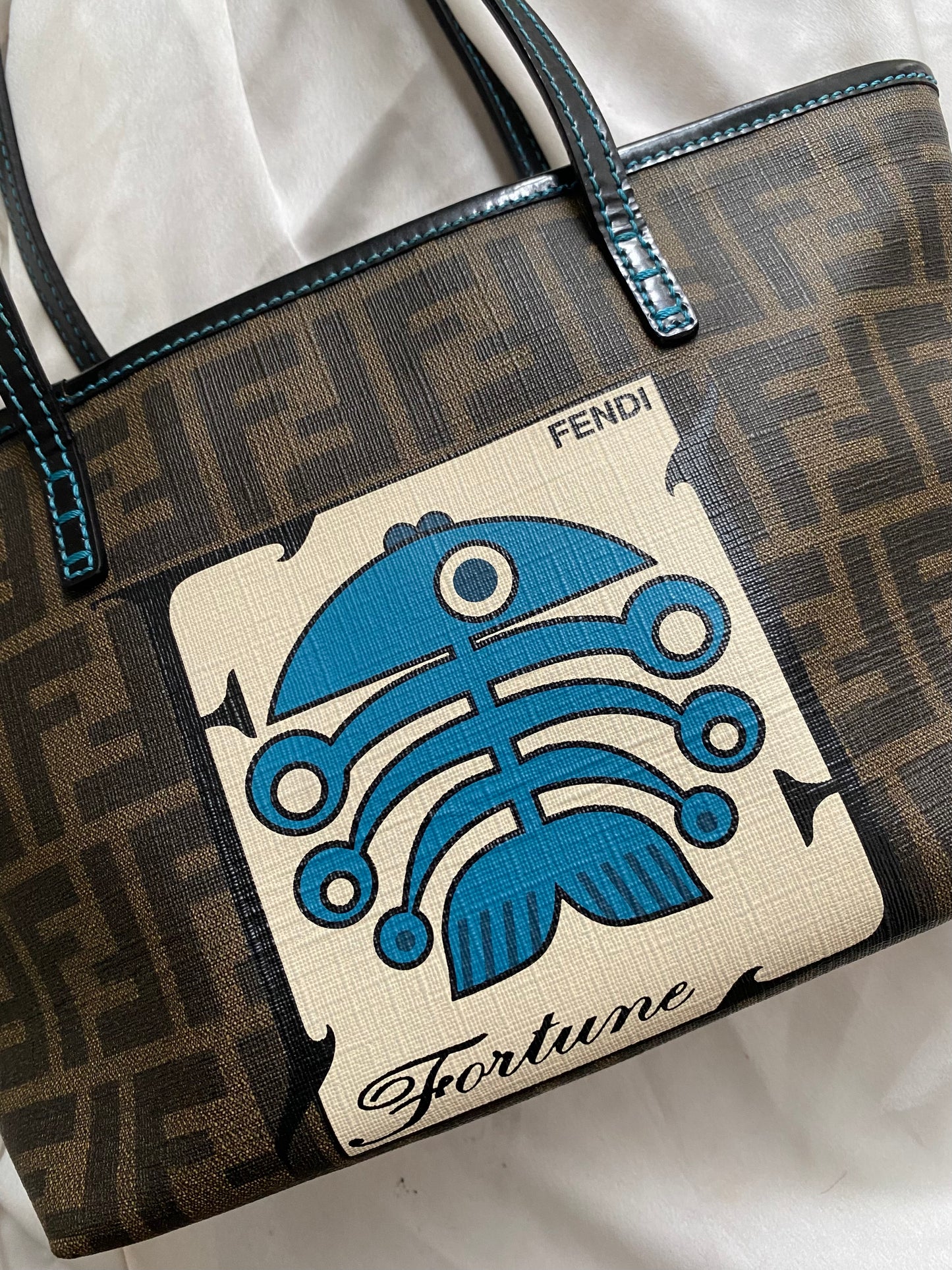 Fendi Fortune limited edition pumpkin mini tote