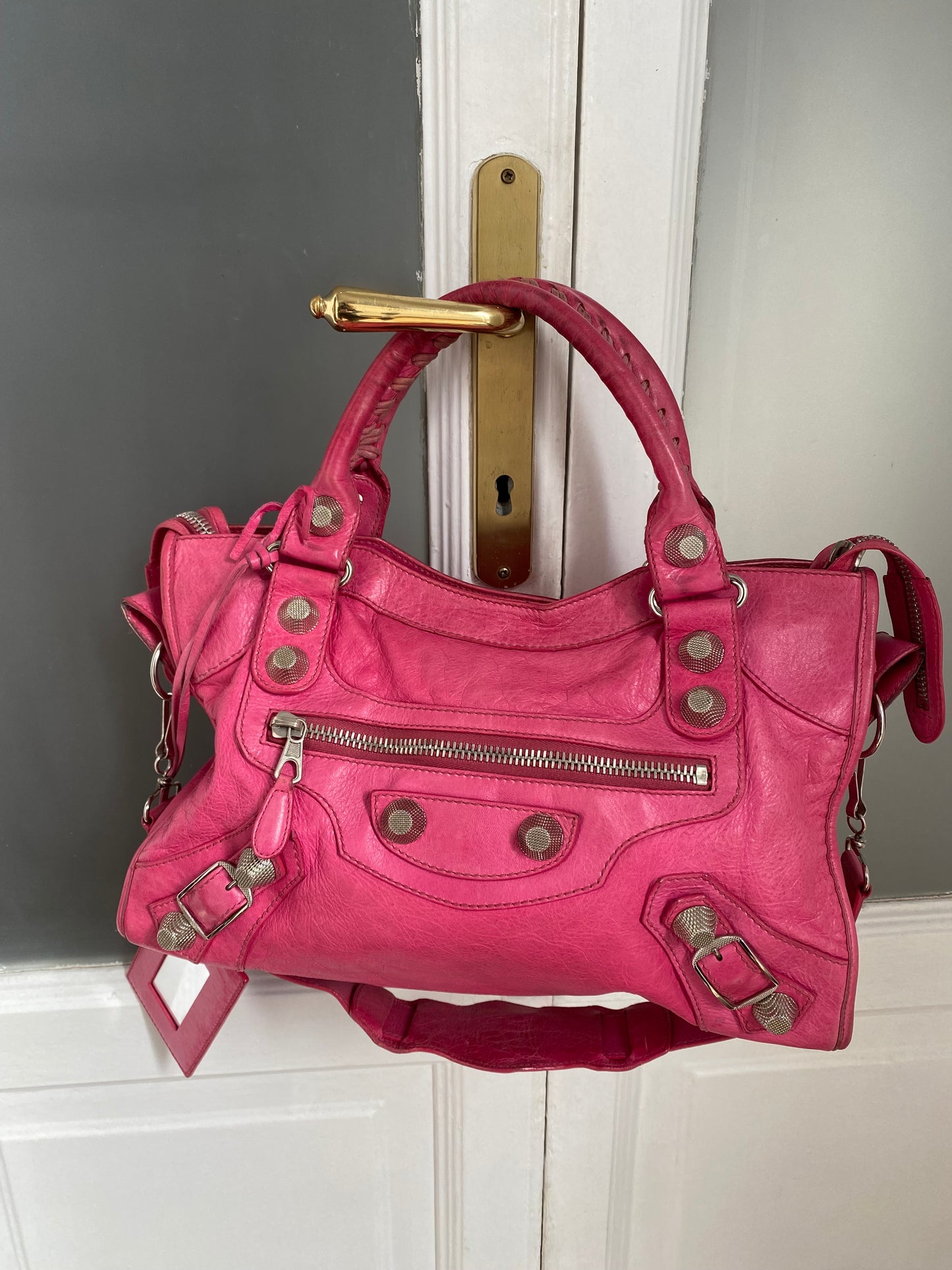 Balenciaga classic city sorbet pink