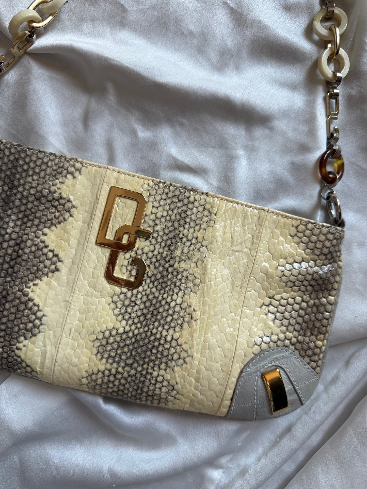 Dolce&Gabbana pochette pitone chain