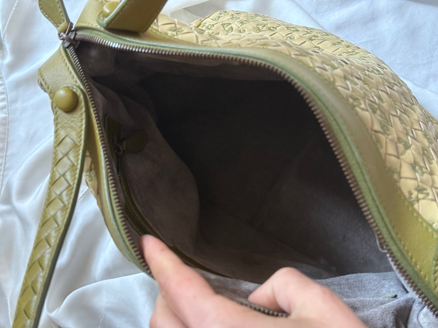 Bottega Veneta belly 76 intrecciato margherite