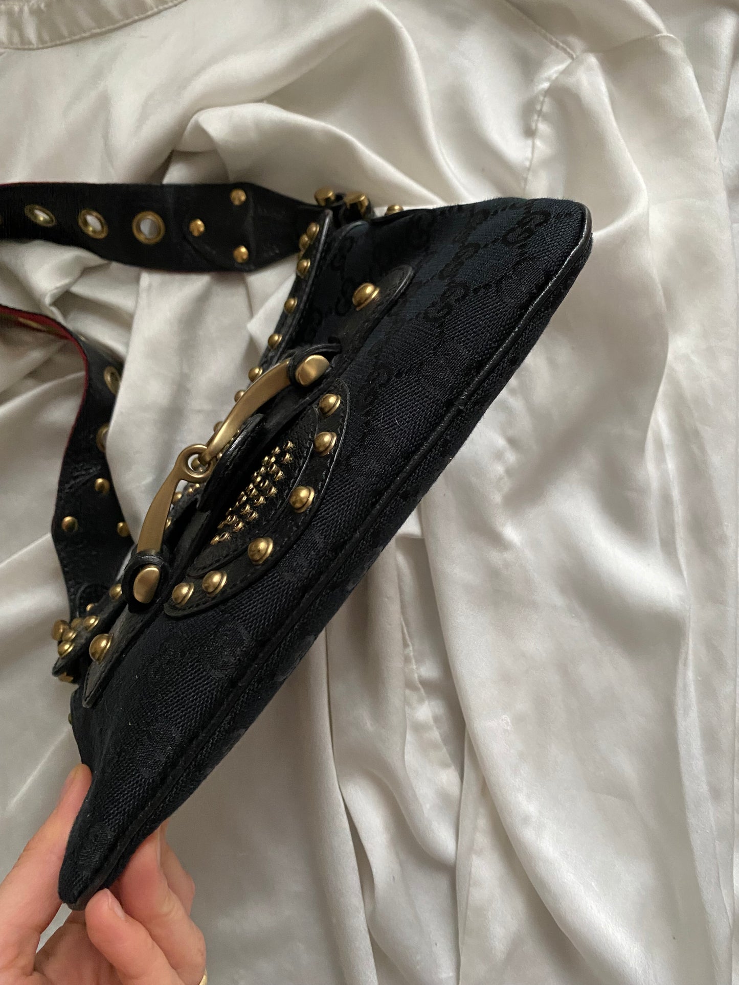 Gucci Pelham horsebit monogram nero