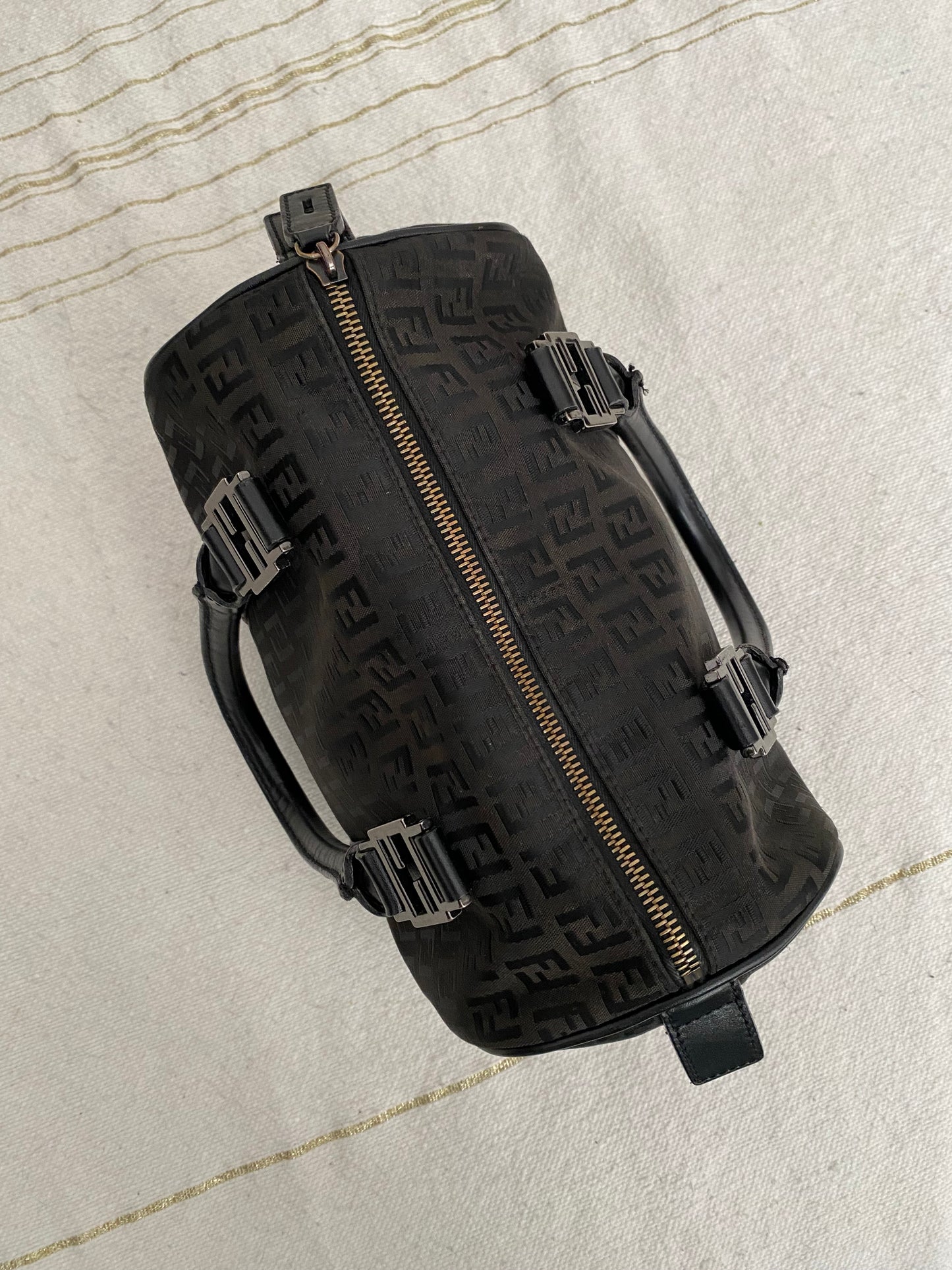 Fendi calfskin zucchini boston small