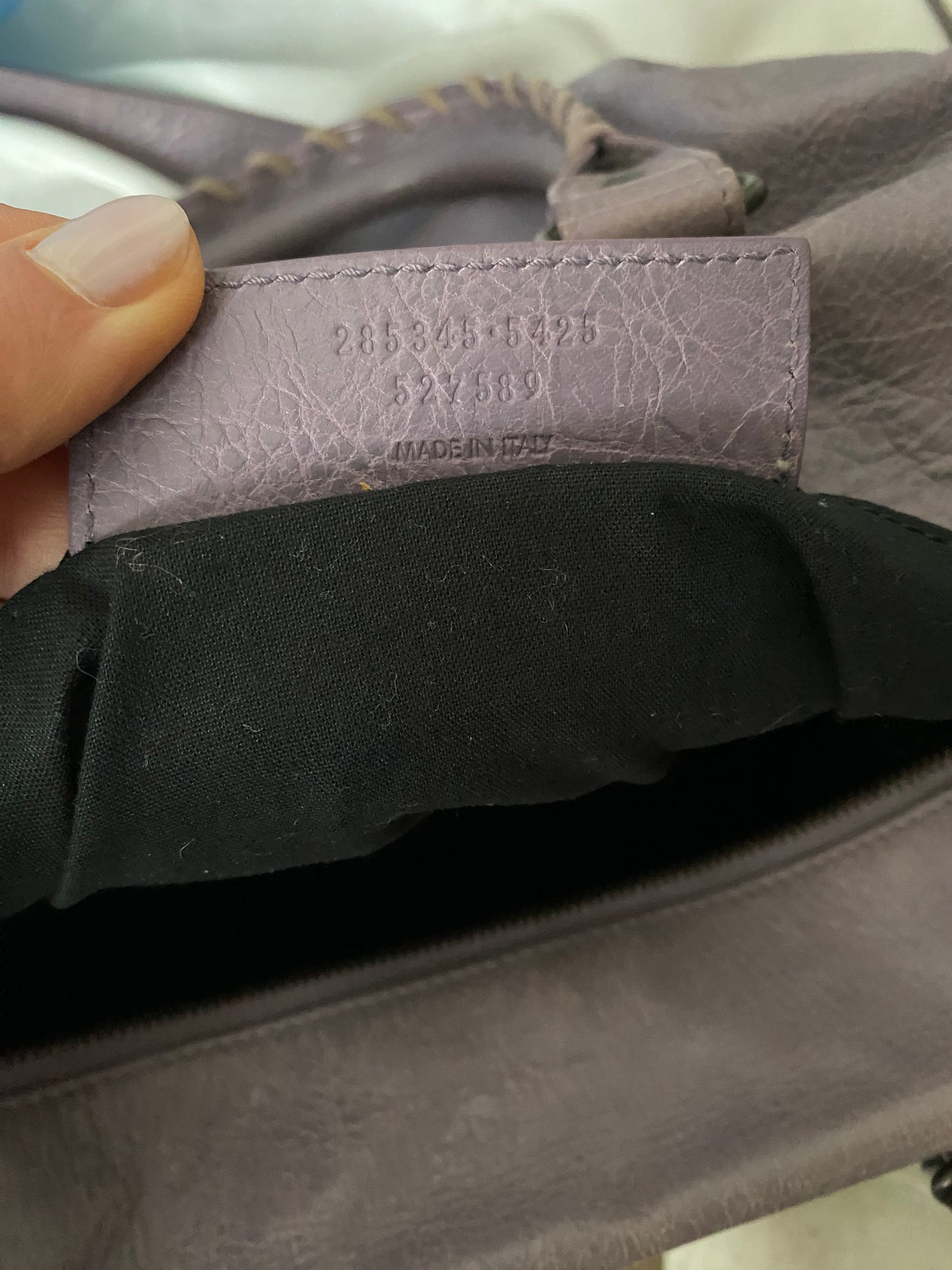 Balenciaga Polly glycine