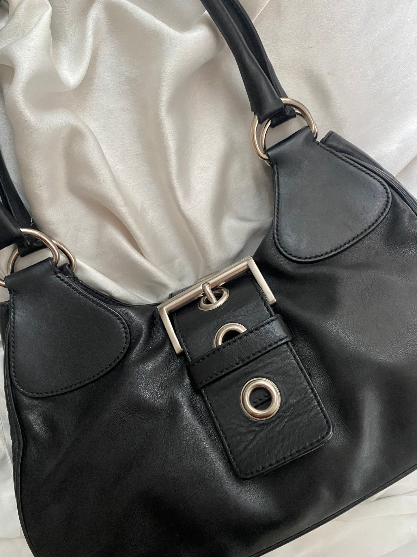 Prada Moon black leather