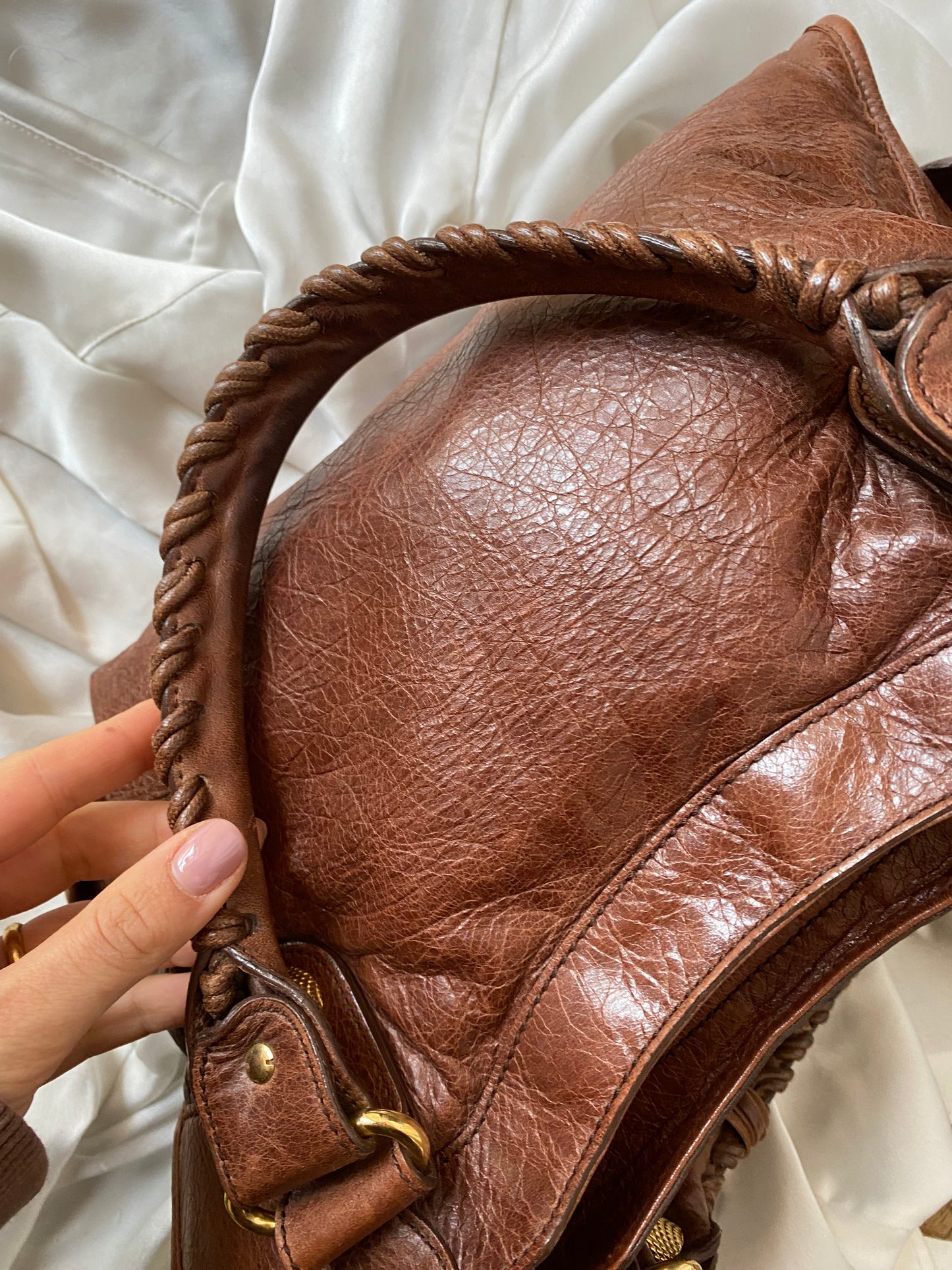 Balenciaga city chataigne giant hw gold