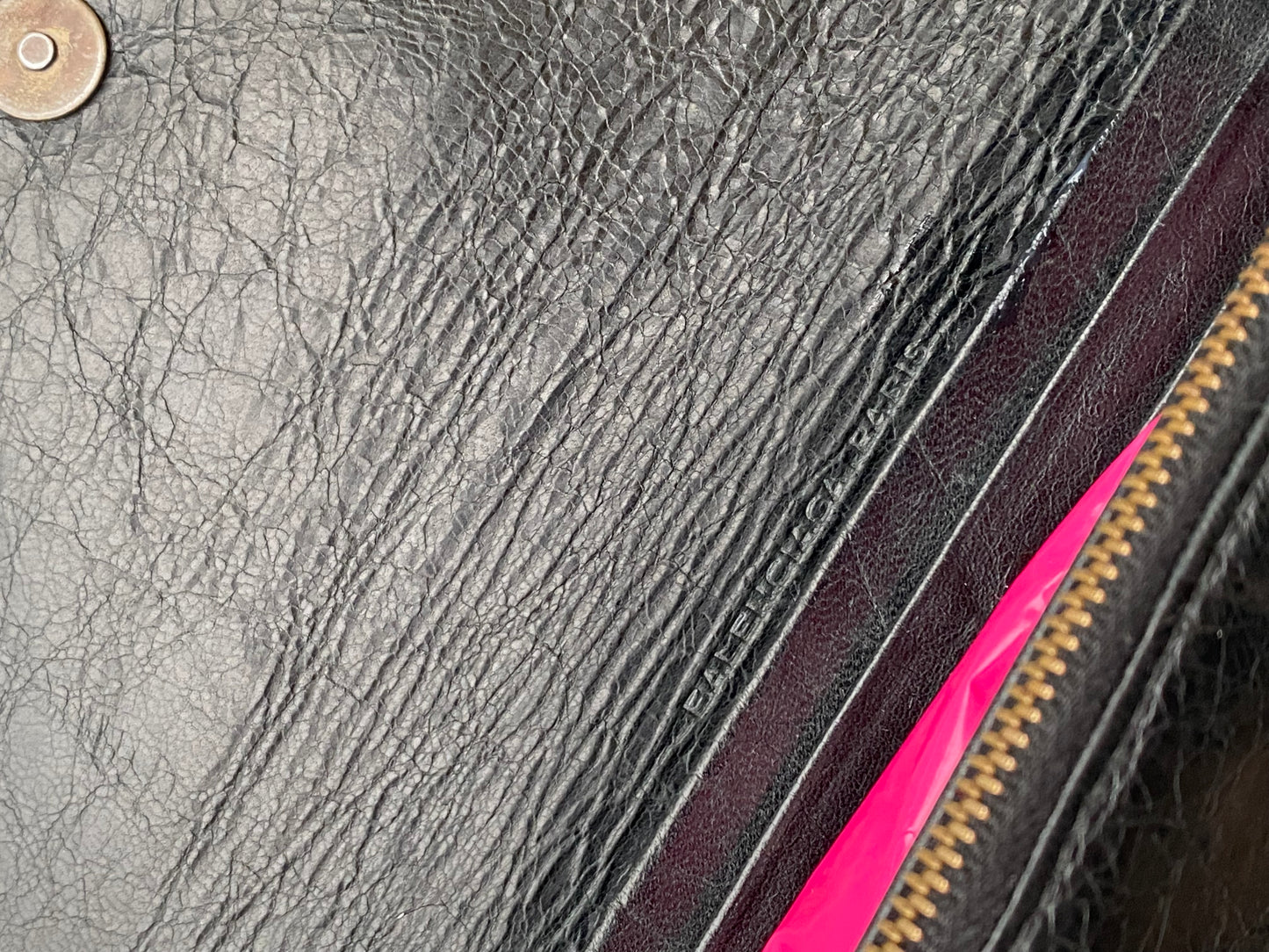 Balenciaga black clutch