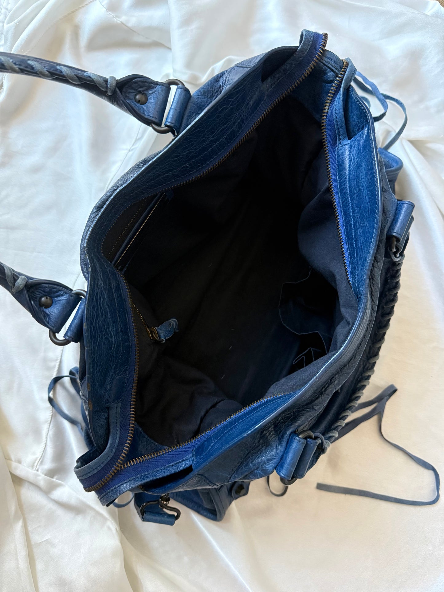 Balenciaga city classic hw bleu mineral s/s 2013