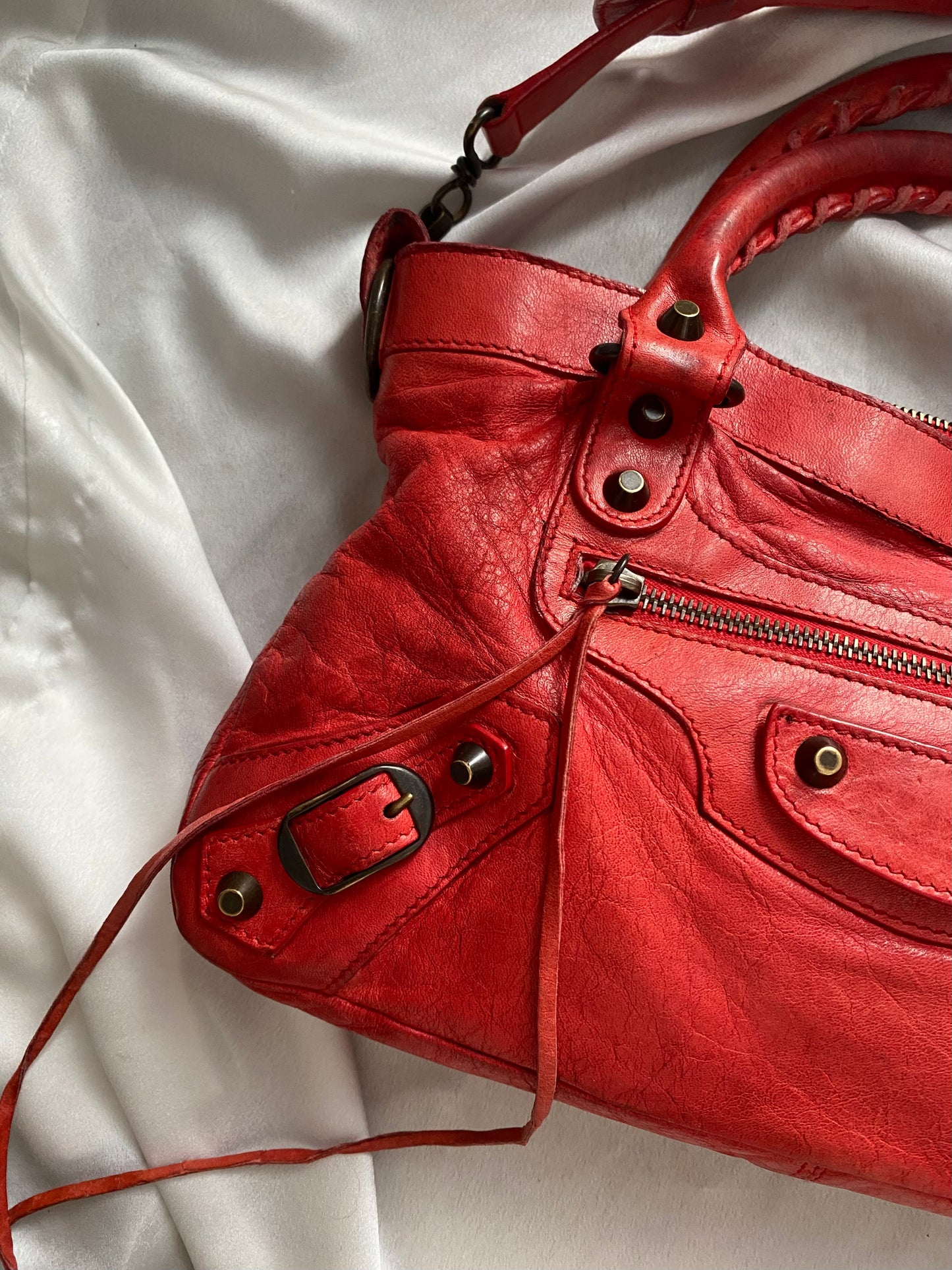 Balenciaga first cherry red