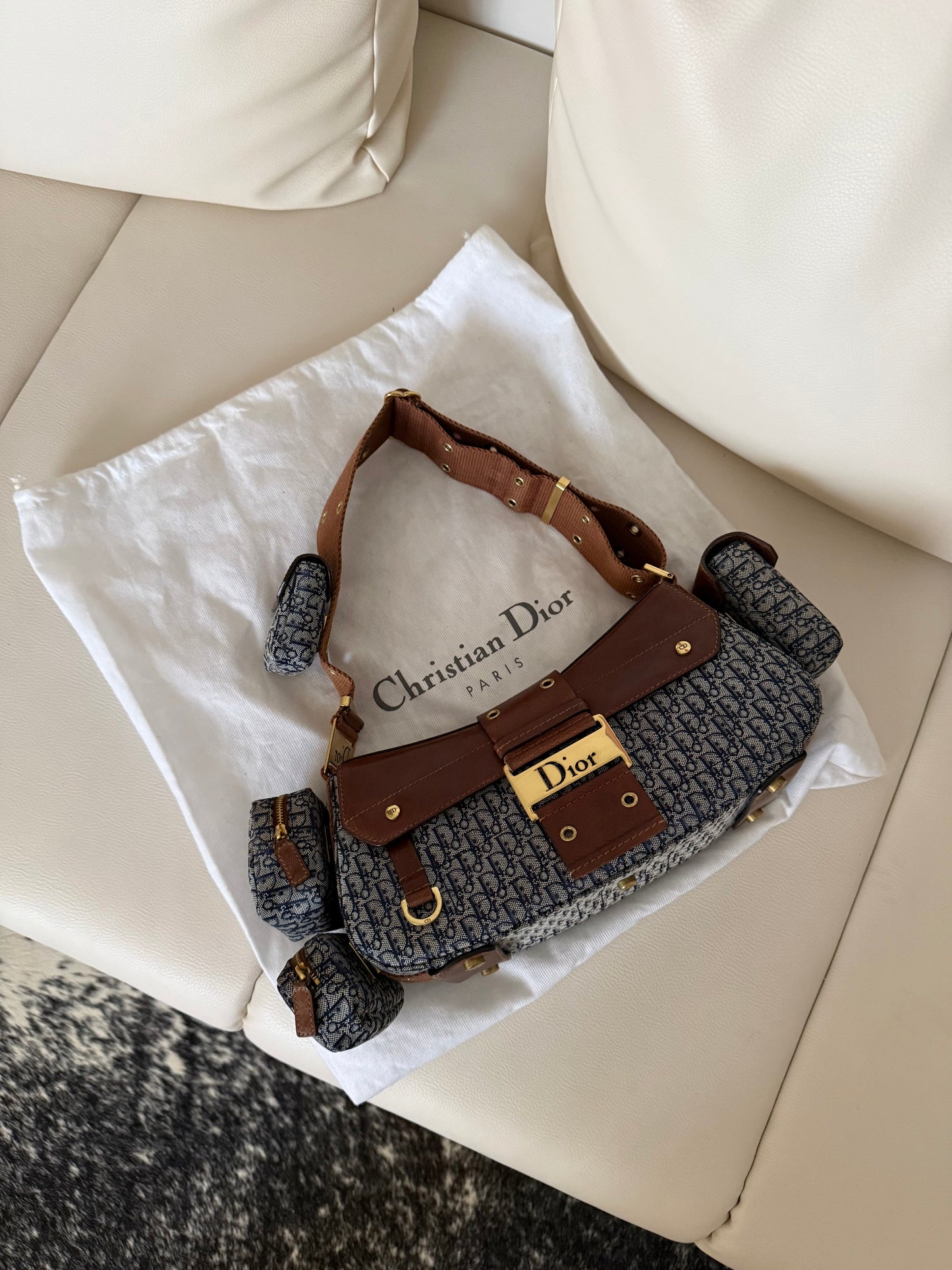 Dior columbus multipocket monogram navy