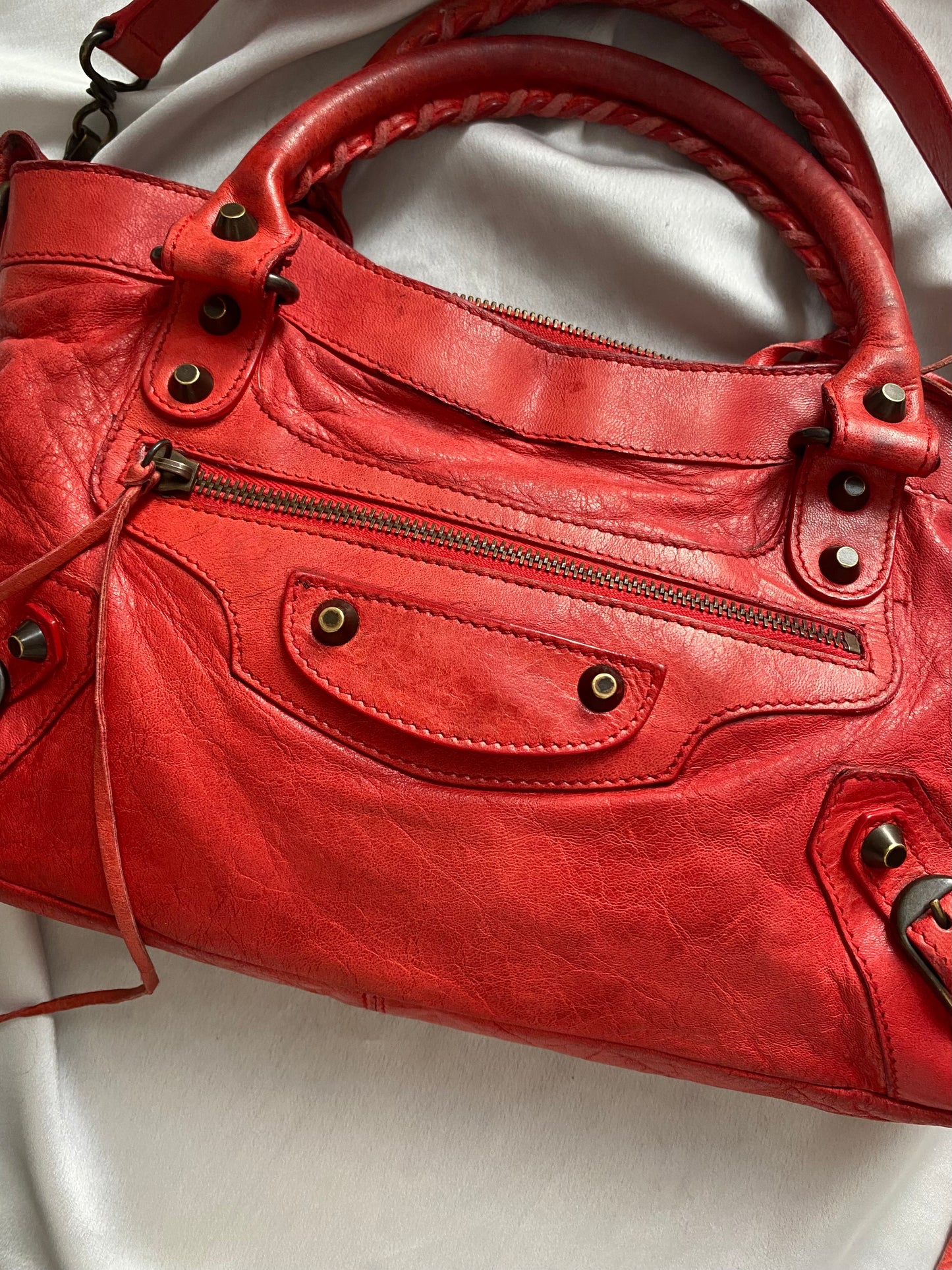 Balenciaga first cherry red