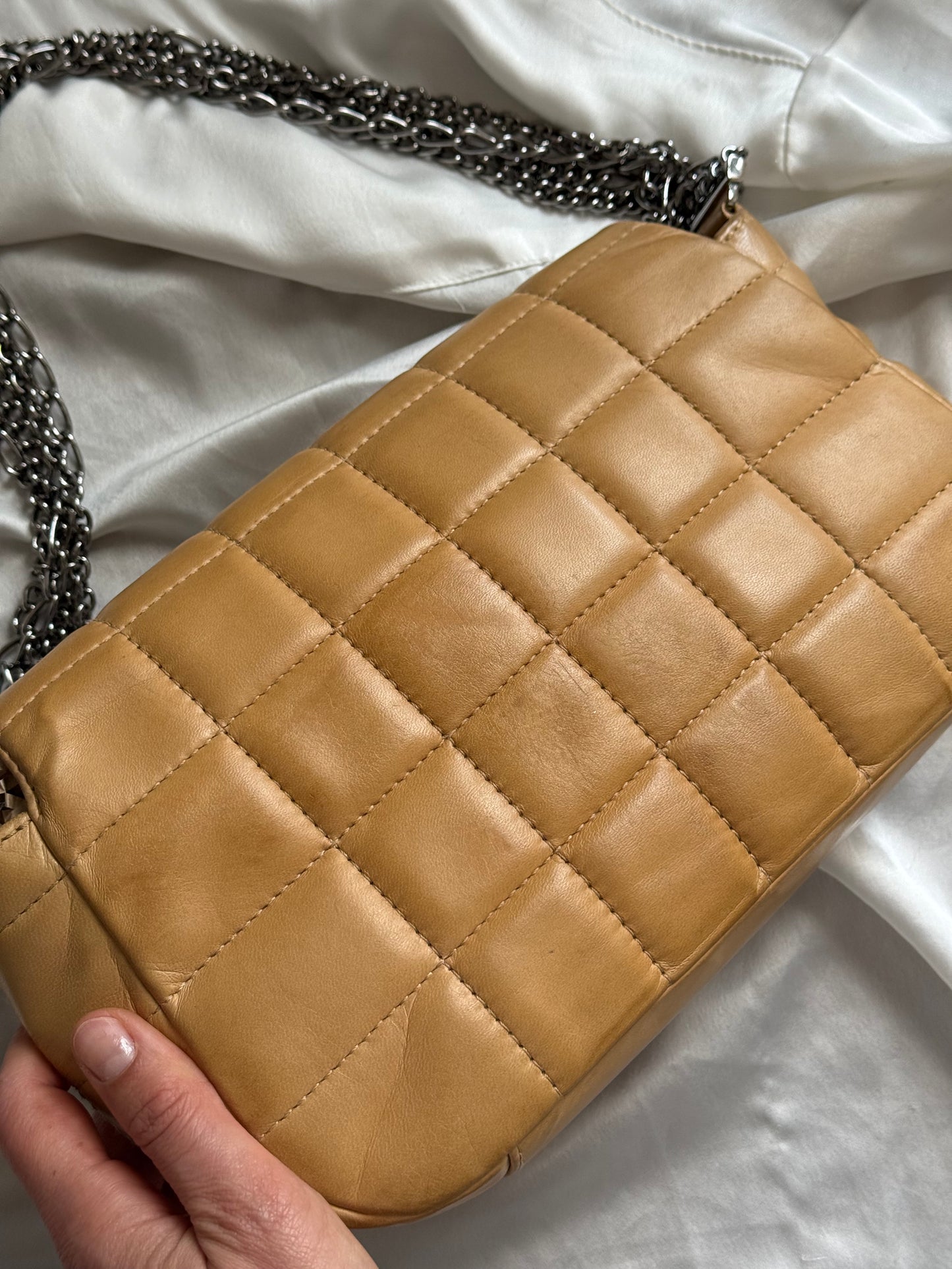 Chanel maxi chocolate bar 4 chains