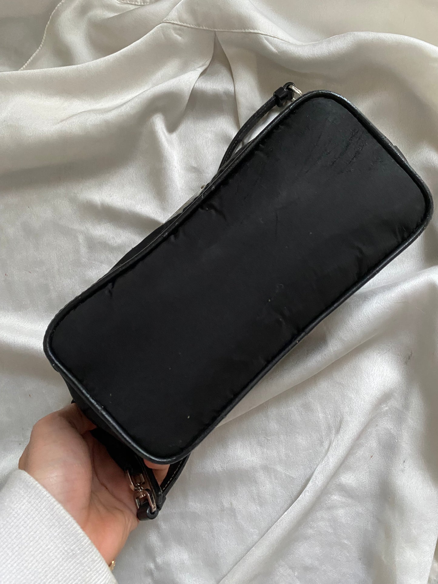 Prada spalla nylon e pelle