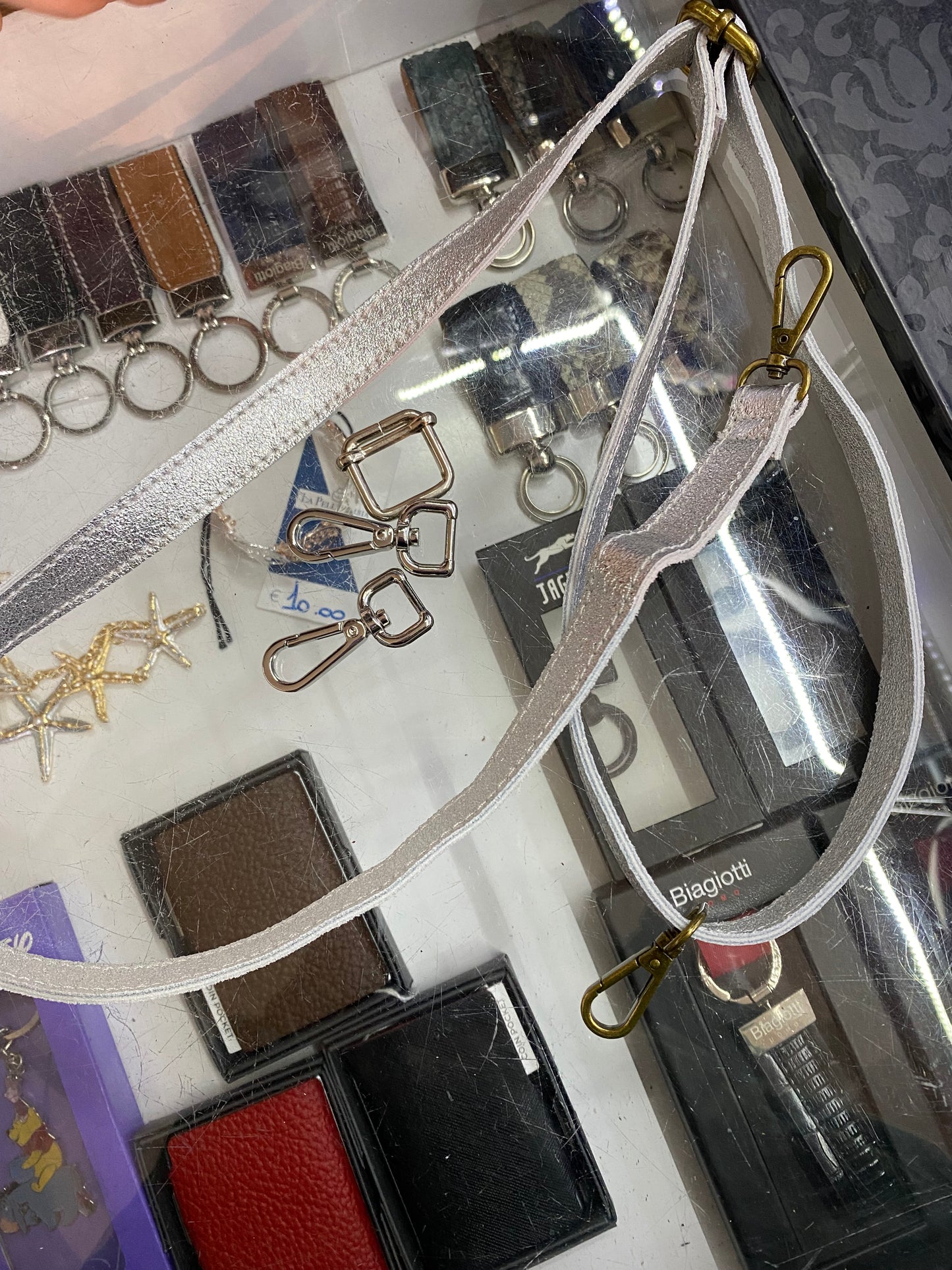 Private order: silver shoulder bag